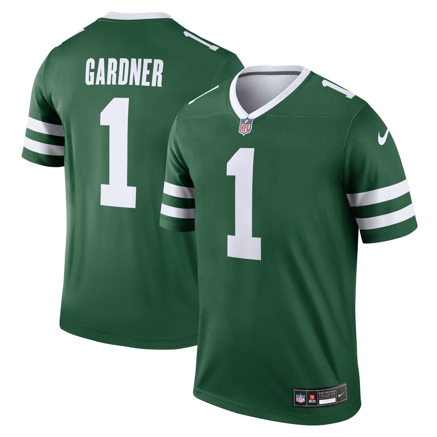 Ahmad Sauce Gardner New York Jets Legend Jersey - Legacy Green football jersey product view 1