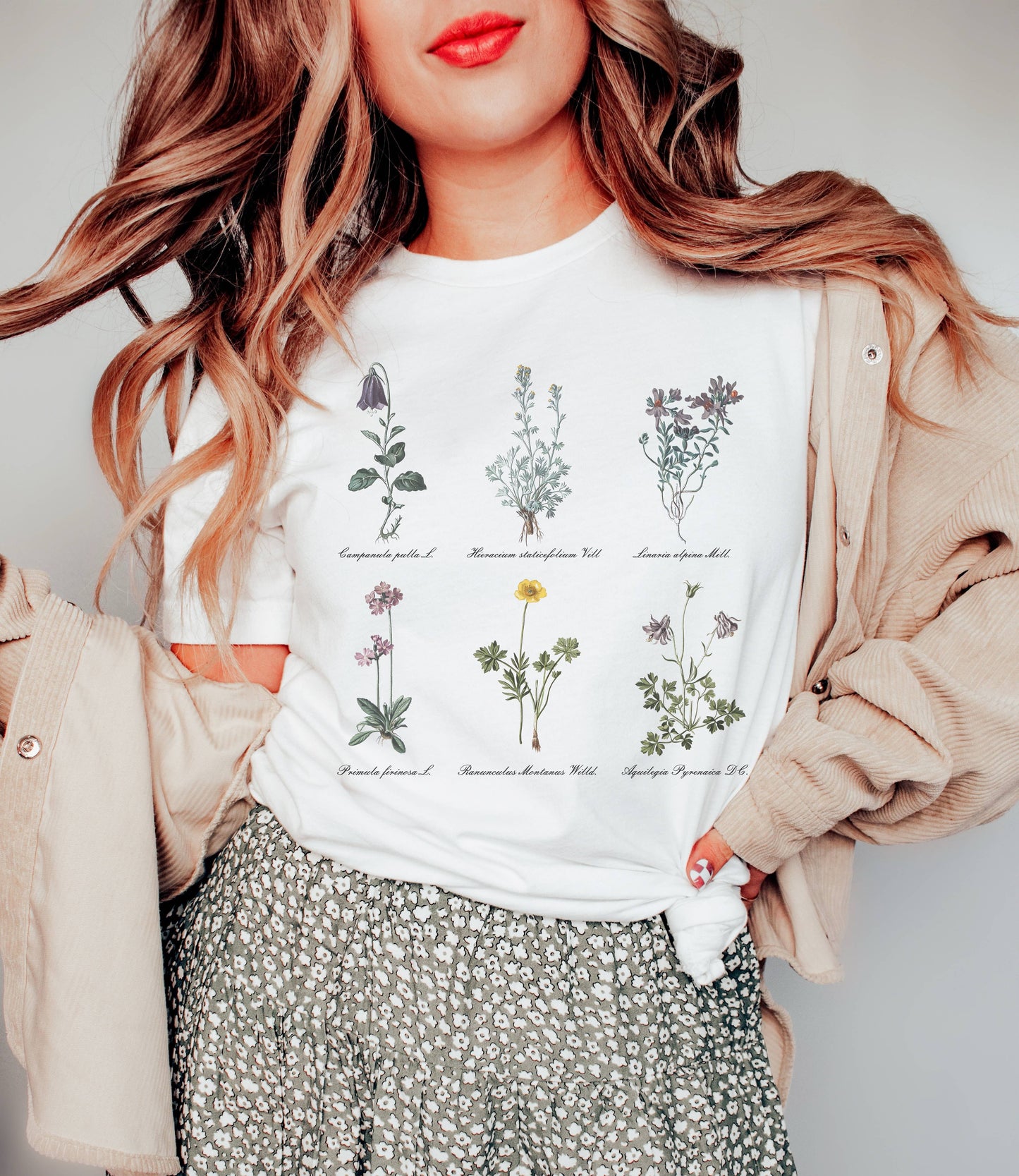 Dainty Wildflower Tee | Botanical Tshirt Unisex T-shirt, Sweatshirt, Hoodie, Long Sleeve Tee - T-Shirt, Sweatshirt, Hoodie