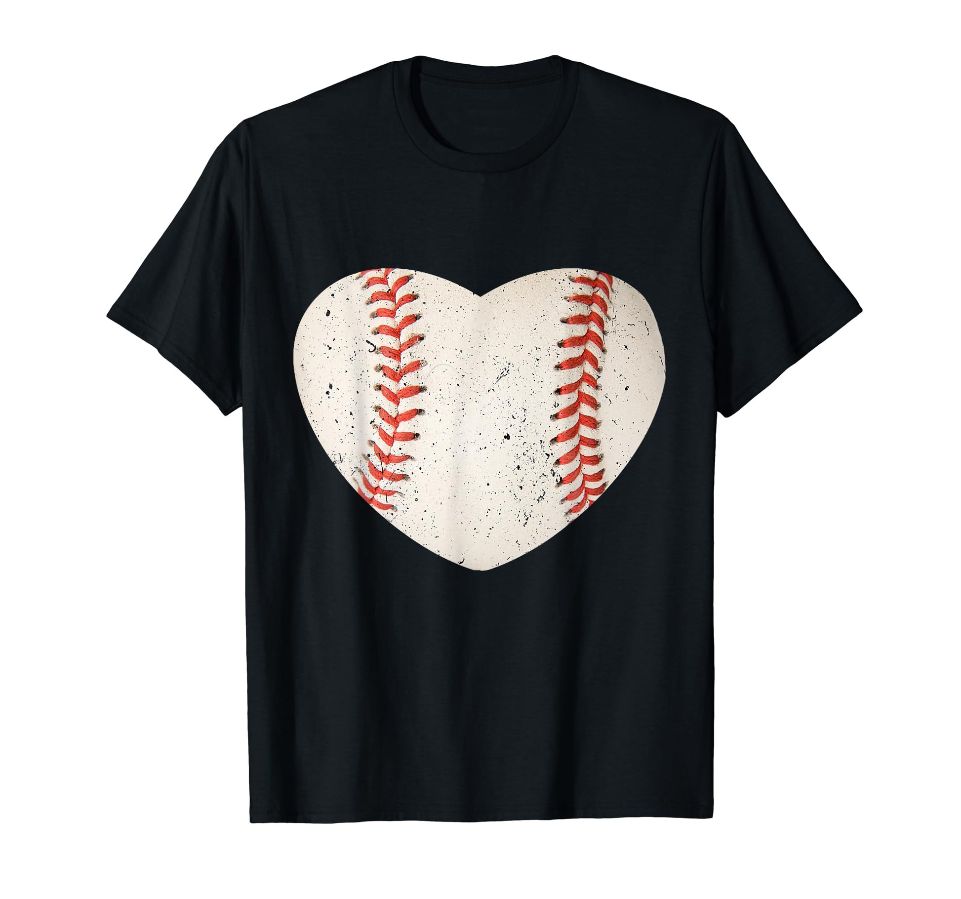 Baseball Heart Mom Dad Softball Mothers T-Shirt - Novelty Apparel Unisex - T-Shirt, Sweatshirt, Hoodie