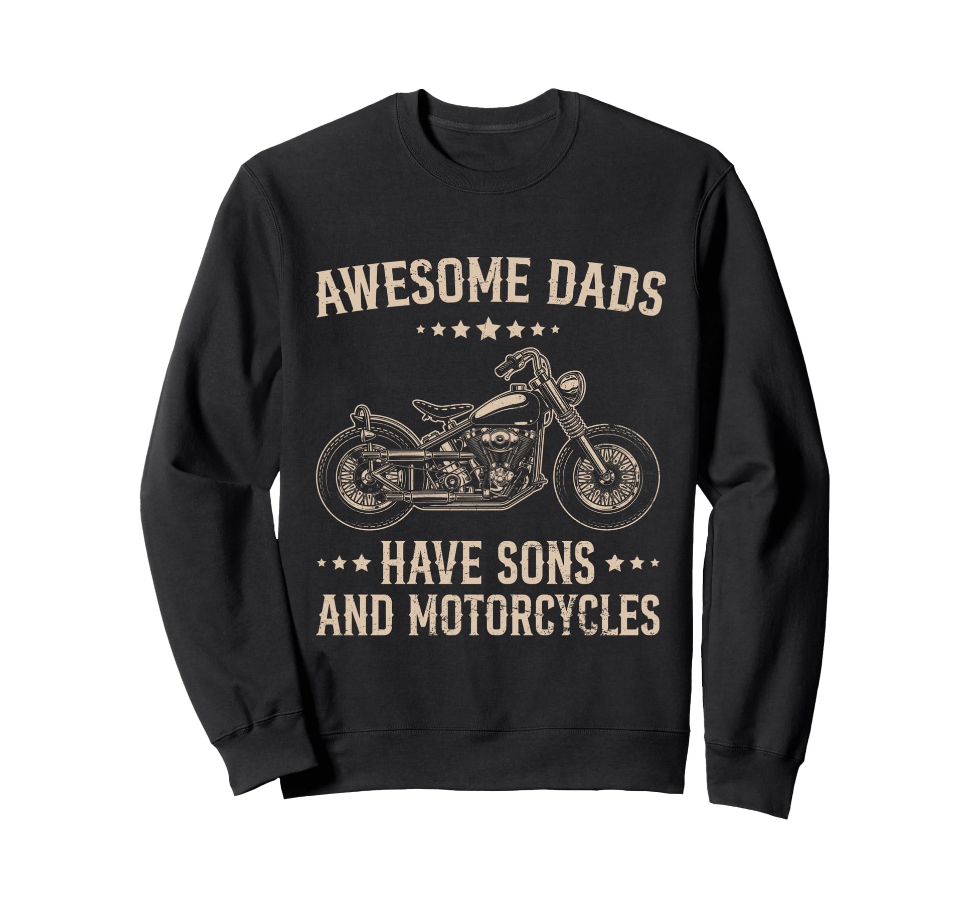 Biker Awesome Dads Have Sons And Sweatshirt - Unique Graphic Men Women - T-Shirt, Sweatshirt, Hoodie
