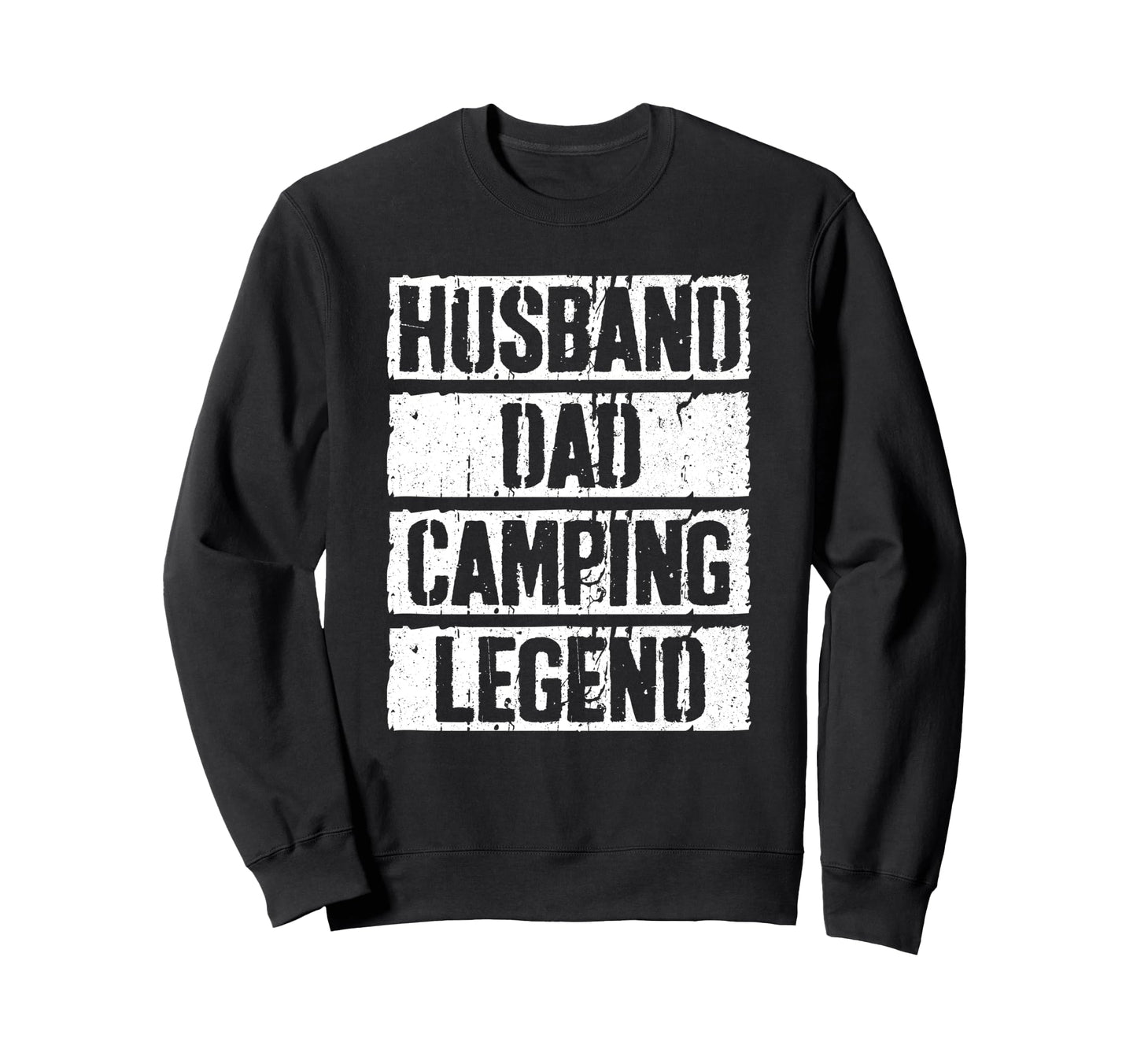 Husband Dad Camping Legend Sweatshirt - Aesthetic Graphic for Adults - T-Shirt, Sweatshirt, Hoodie