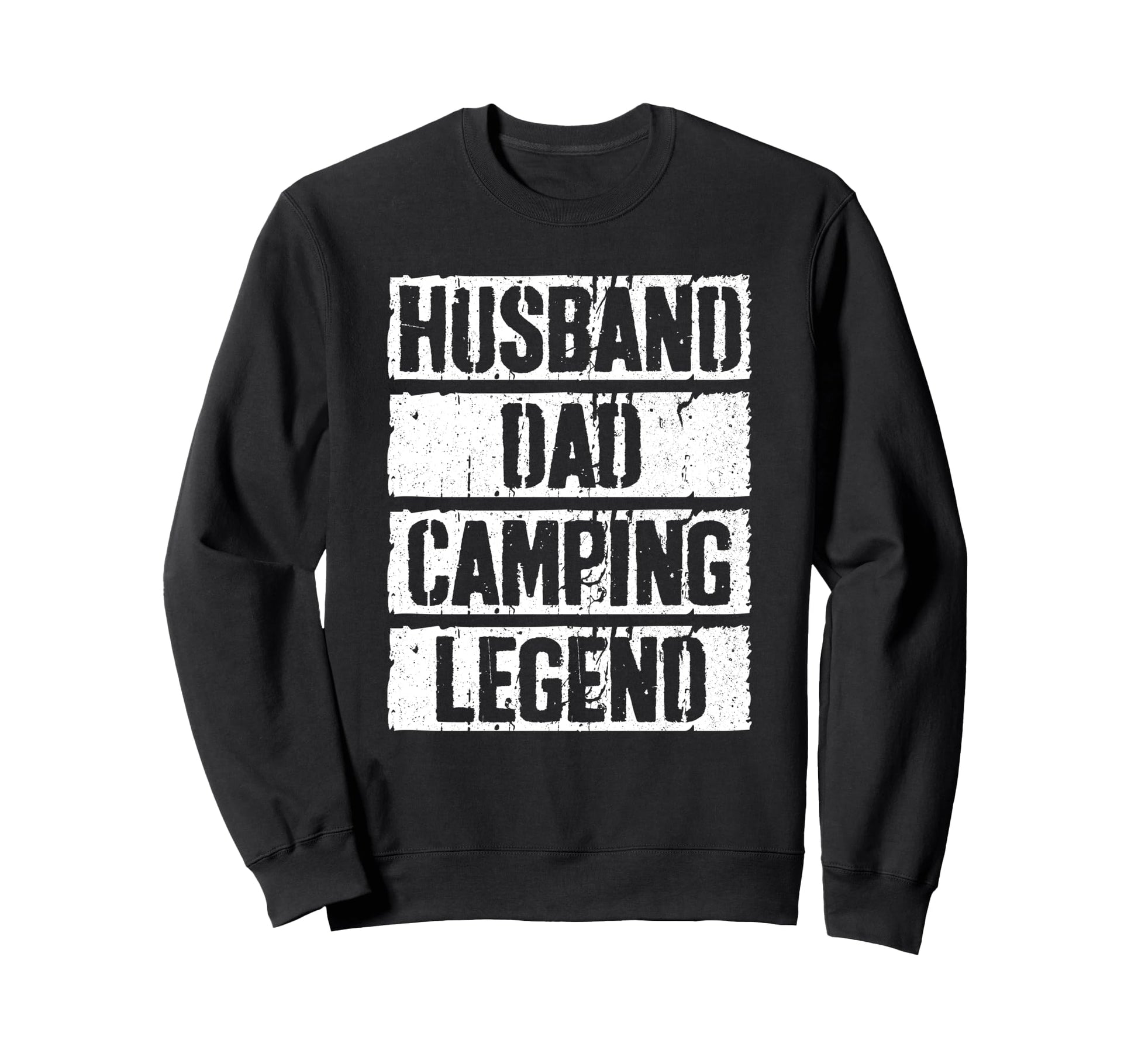 Husband Dad Camping Legend Sweatshirt - Aesthetic Graphic for Adults - T-Shirt, Sweatshirt, Hoodie