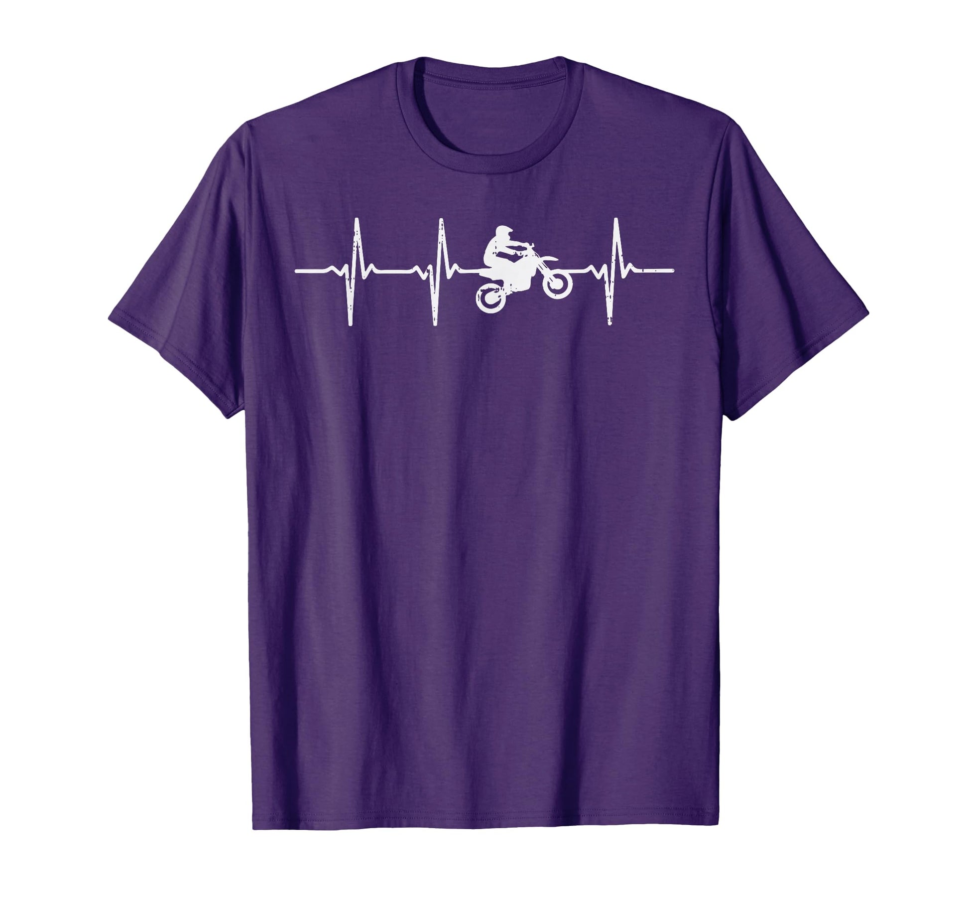 Boredkoalas Dirt Bike Heartbeat T-Shirt - Fun Novelty Design for Adults - T-Shirt, Sweatshirt, Hoodie