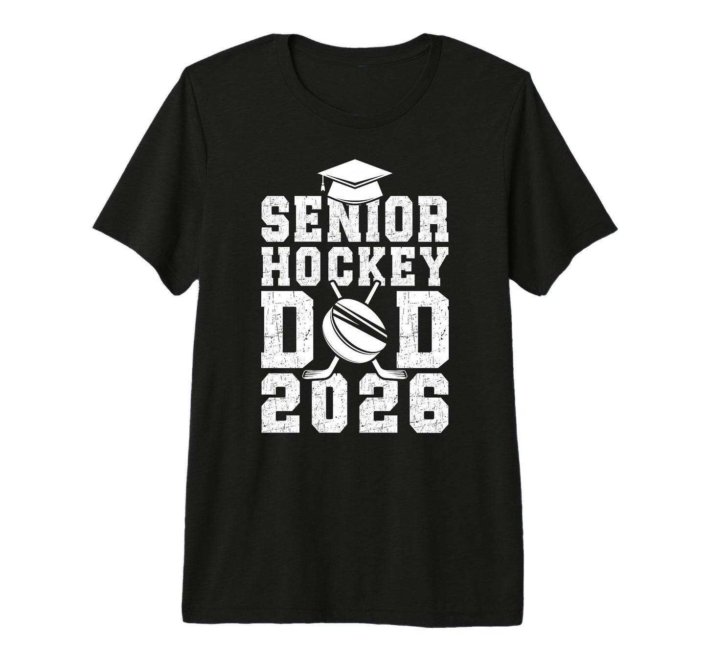 Mens Hockey Senior Dad Ice Hockey T-Shirt - Trendy Graphic for Adults - T-Shirt, Sweatshirt, Hoodie