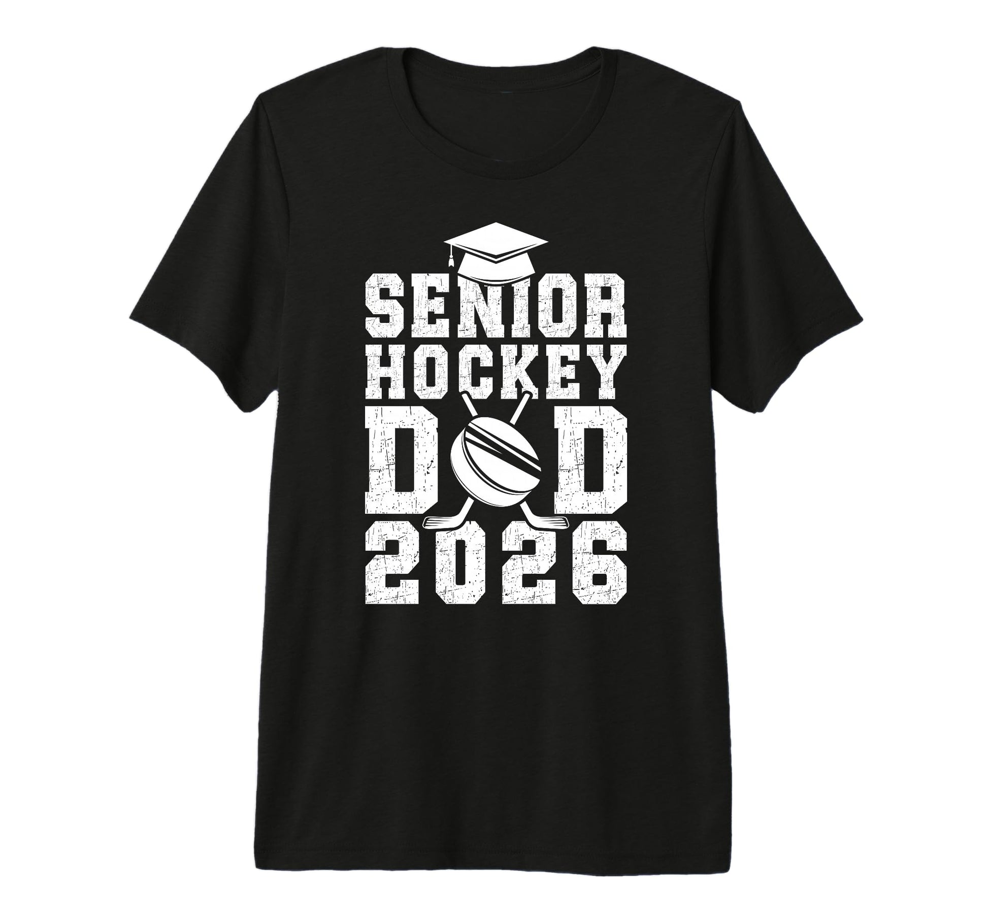 Mens Hockey Senior Dad Ice Hockey T-Shirt - Trendy Graphic for Adults - T-Shirt, Sweatshirt, Hoodie
