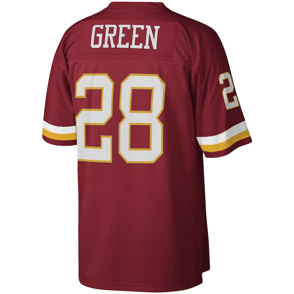 W.Commanders #28 Darrell Green Burgundy Legacy Replica Jersey football jersey product view 1