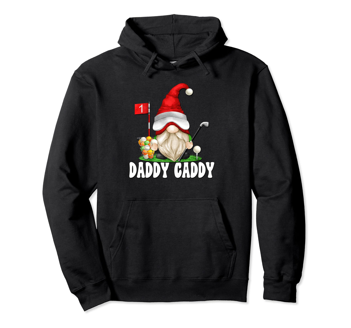 Golfer Gnome Funny Golfing Outfit Hoodie - Minimalist Print for Adults - T-Shirt, Sweatshirt, Hoodie