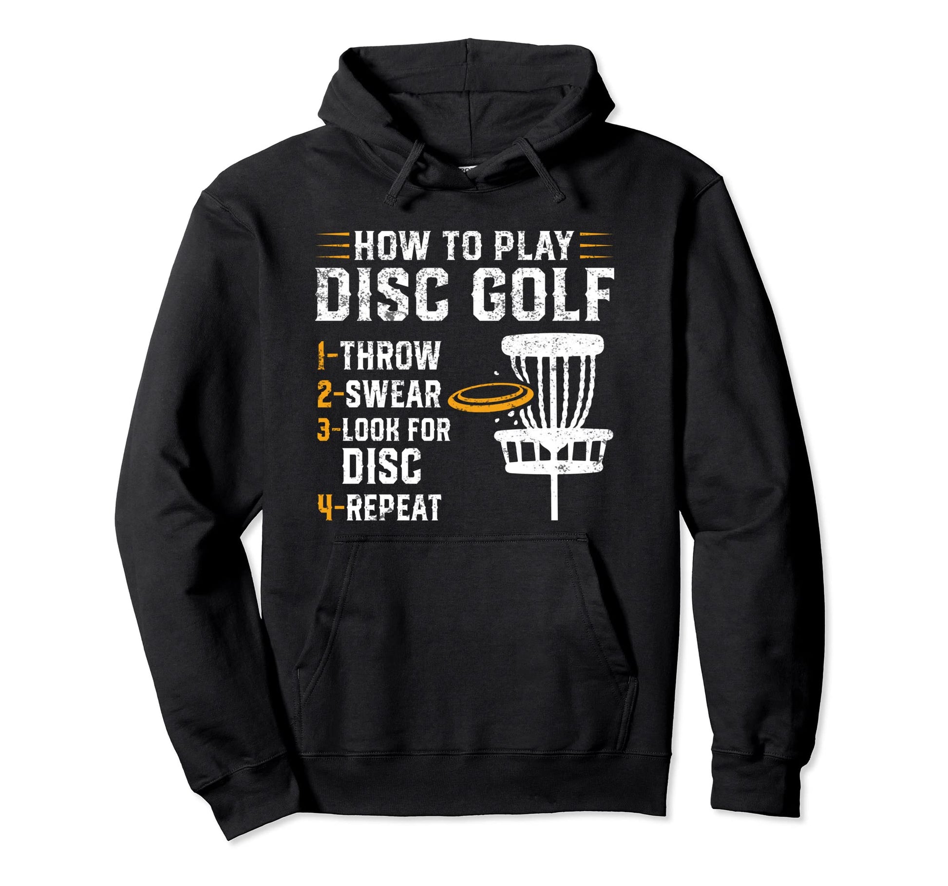 How To Play Disc Golf Funny Frisbee Hoodie - Unique Graphic for Adults - T-Shirt, Sweatshirt, Hoodie