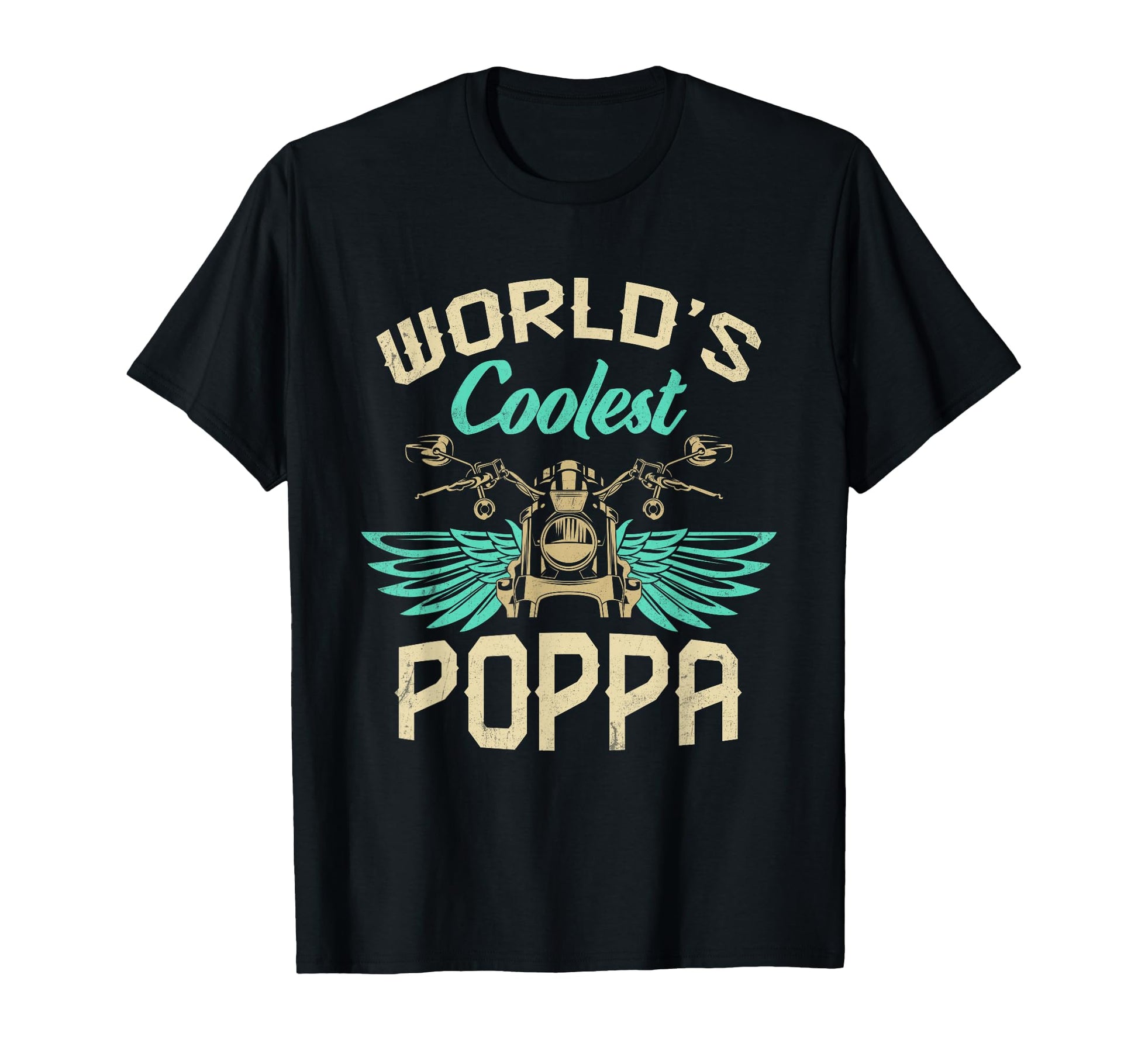 Worlds Coolest Poppa Motorcycle T-Shirt - Streetwear Style Men Women - T-Shirt, Sweatshirt, Hoodie