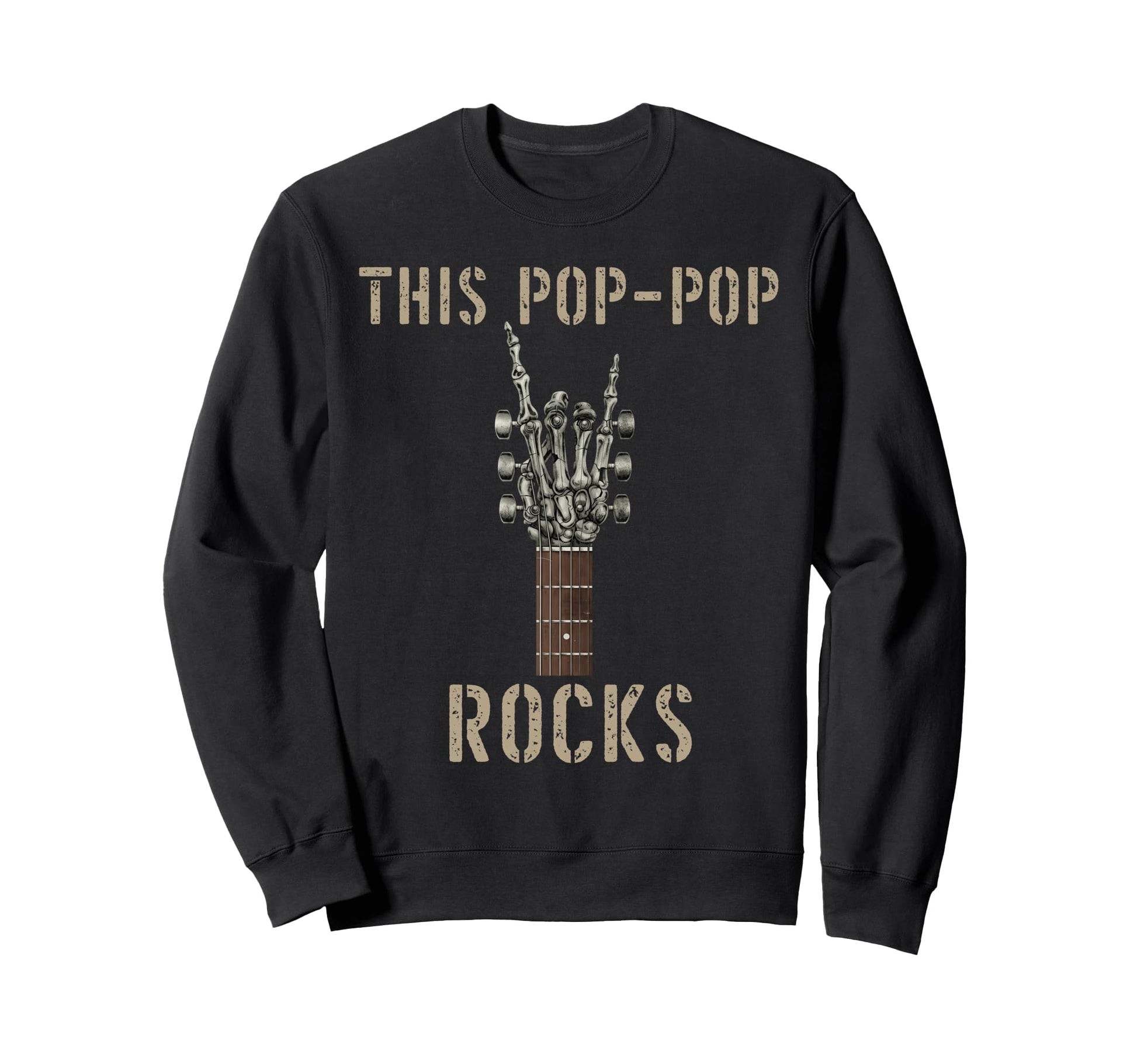 This Pop Pop Rocks Skeleton Hand Sweatshirt - Custom Art Print Men Women - T-Shirt, Sweatshirt, Hoodie