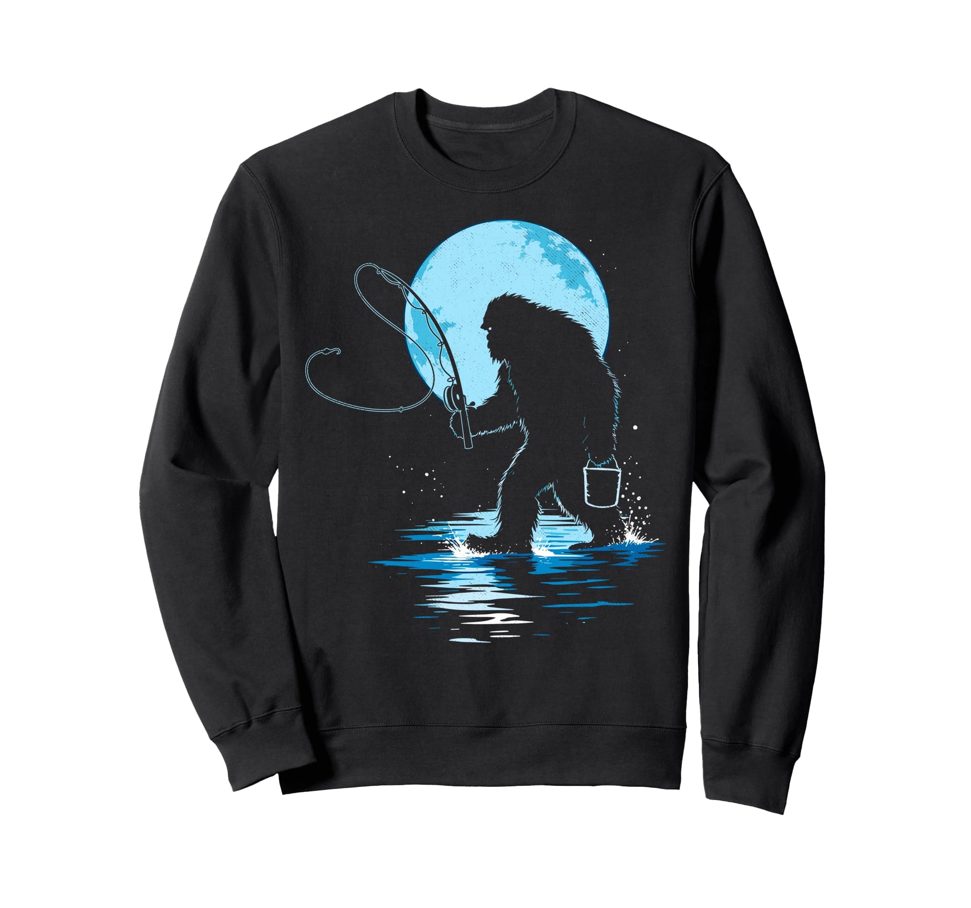Bassquatch Sasquatch Fisher Bass Sweatshirt - Streetwear Style Unisex - T-Shirt, Sweatshirt, Hoodie