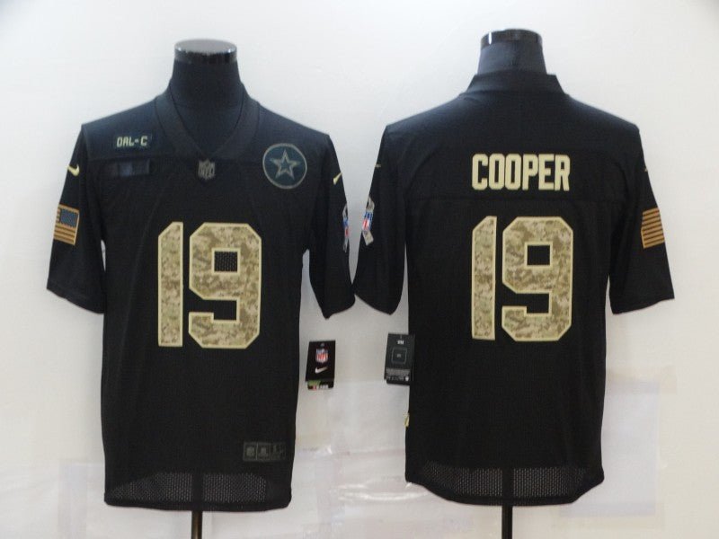 Men's Dallas Cowboys #19 Amari Cooper Black Game Player Jersey1 football jersey product view 1