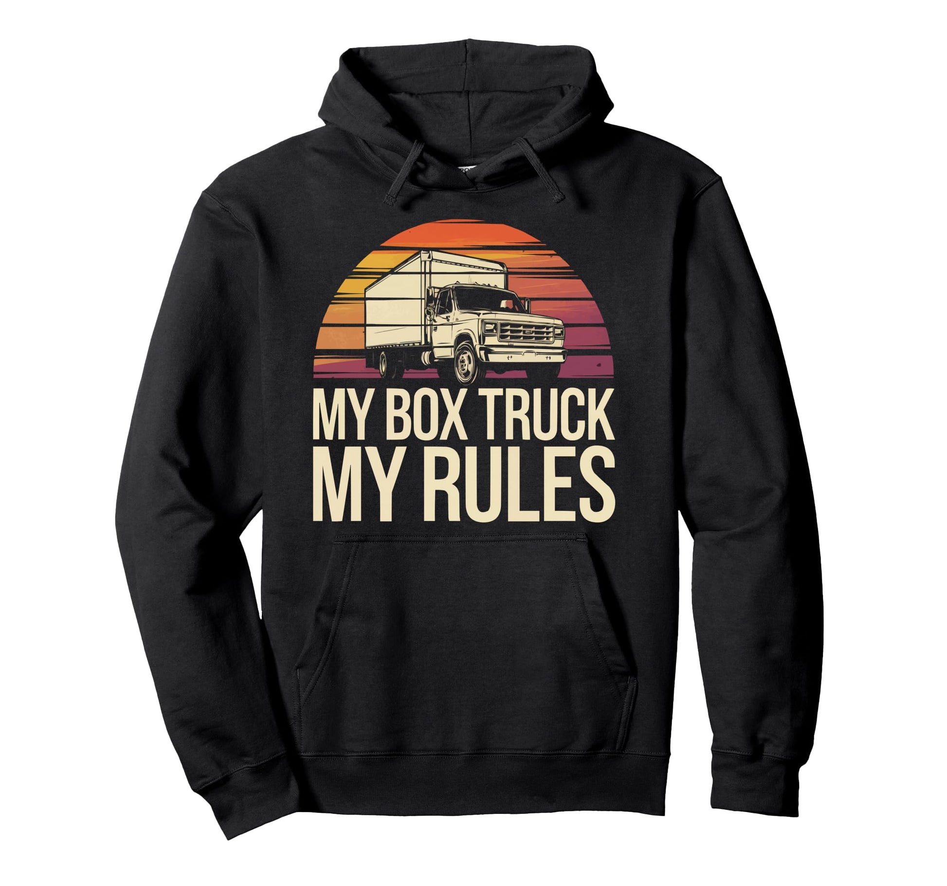 Box Truck Driving Truck Driver Proud Hoodie - Streetwear Style Unisex - T-Shirt, Sweatshirt, Hoodie