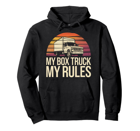 Box Truck Driving Truck Driver Proud Hoodie - Streetwear Style Unisex - T-Shirt, Sweatshirt, Hoodie