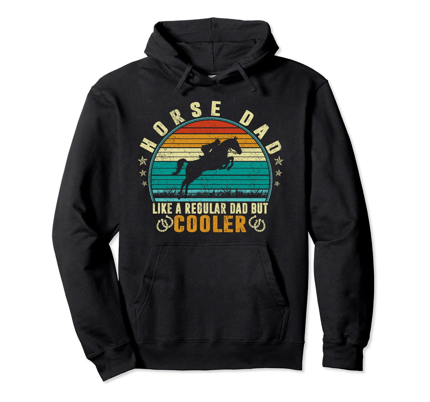 Horse Dad Like Regular Dad But Cooler Hoodie - Minimalist Print Unisex - T-Shirt, Sweatshirt, Hoodie