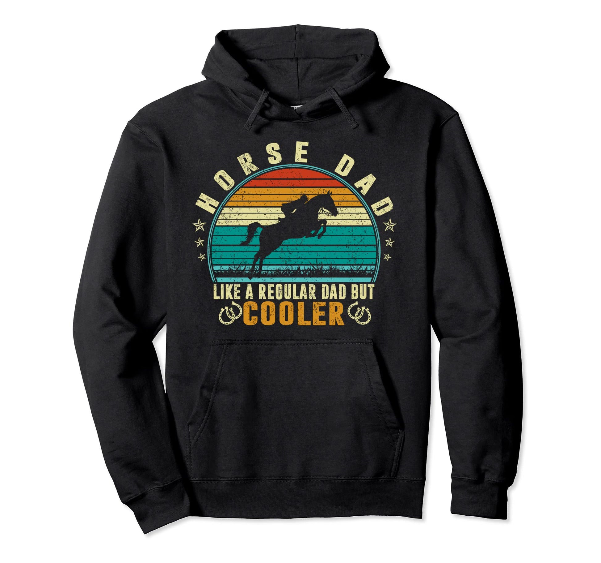 Horse Dad Like Regular Dad But Cooler Hoodie - Minimalist Print Unisex - T-Shirt, Sweatshirt, Hoodie
