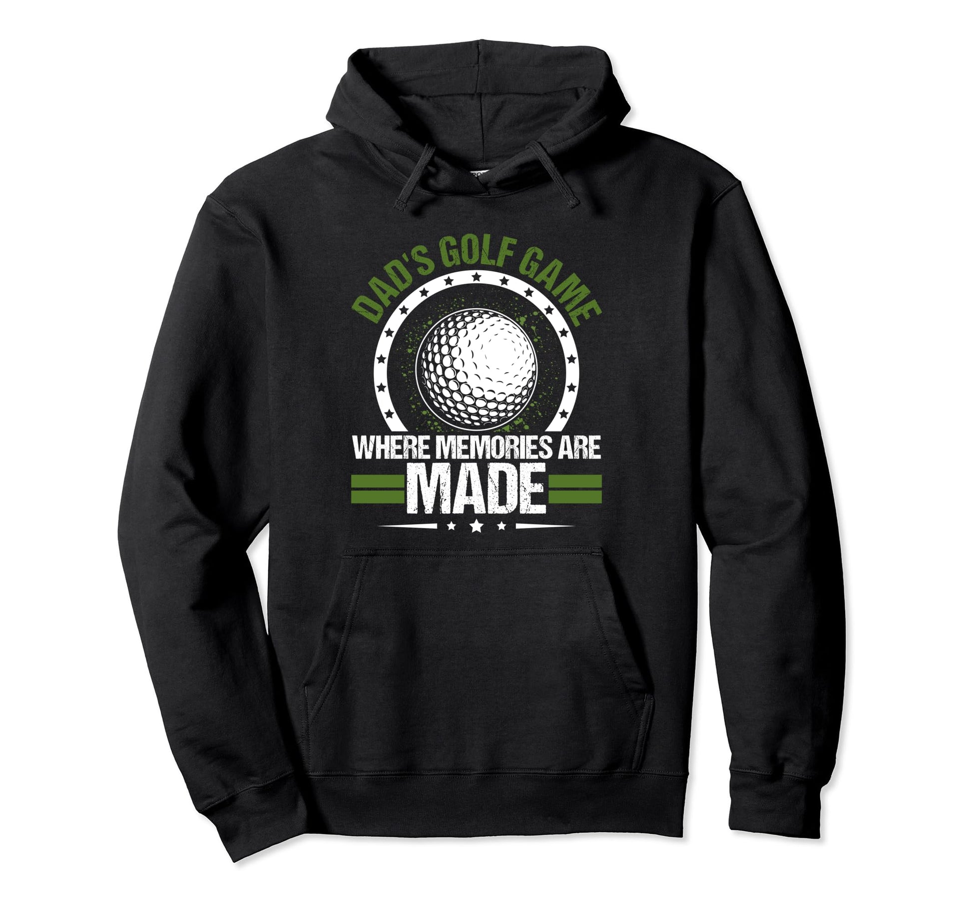 Funny Golfing Dads Golf Game Where Memories Hoodie - Trendy Graphic Unisex - T-Shirt, Sweatshirt, Hoodie