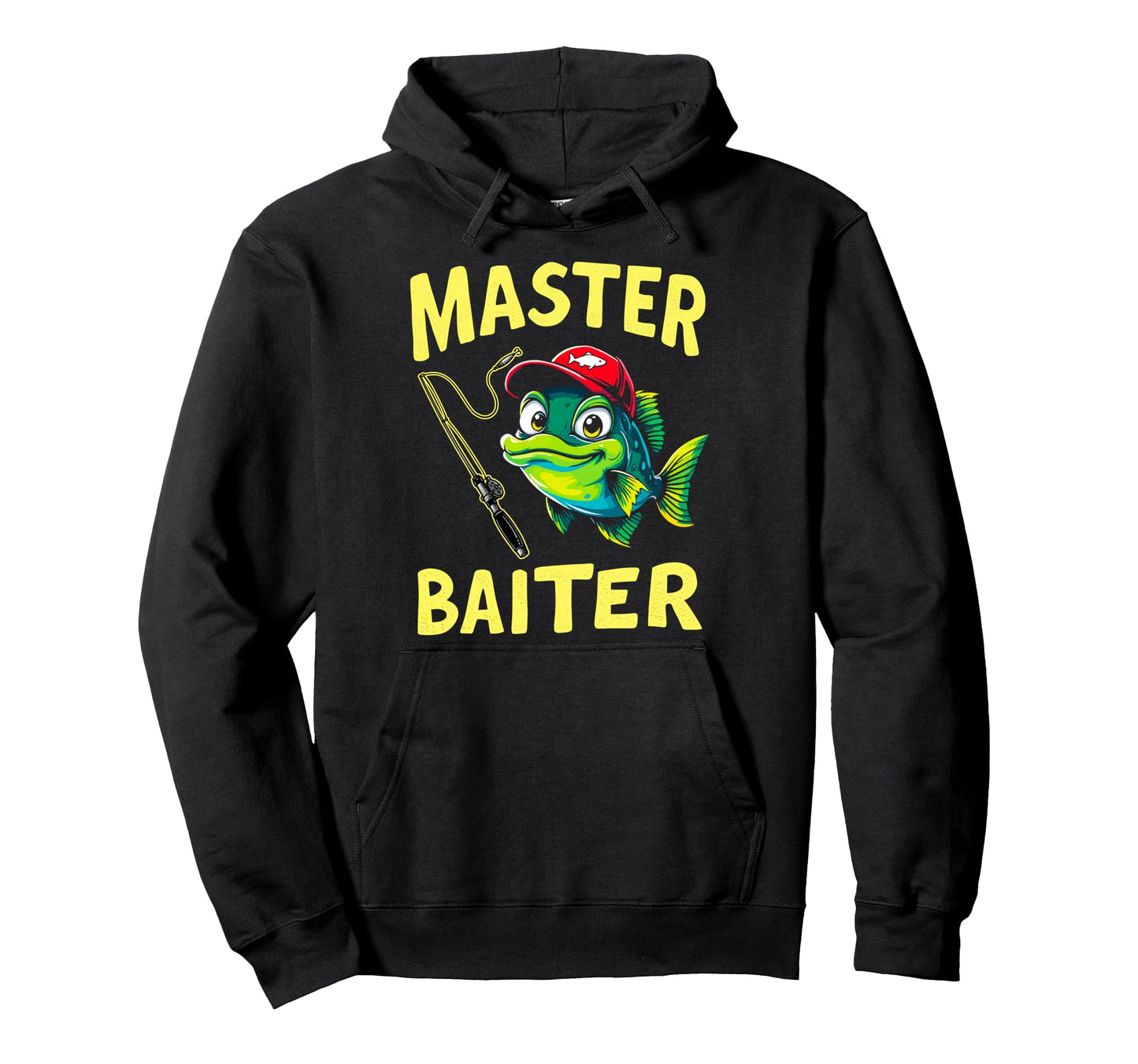 Master Baiter Meme Bass Fishing Fish Hoodie - Aesthetic Graphic Men Women - T-Shirt, Sweatshirt, Hoodie