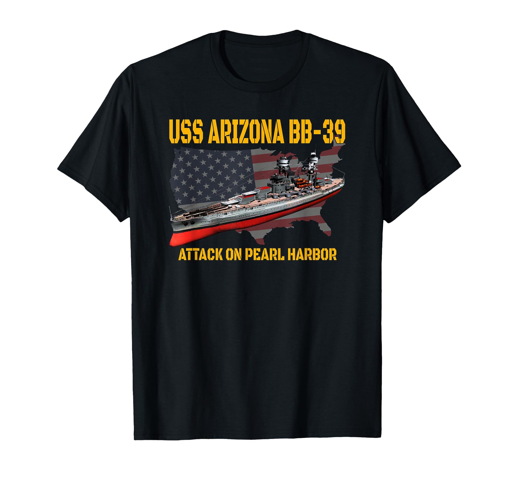 Ww2 Warship Pearl Harbor Memory Uss T-Shirt - Custom Art Print for Adults - T-Shirt, Sweatshirt, Hoodie