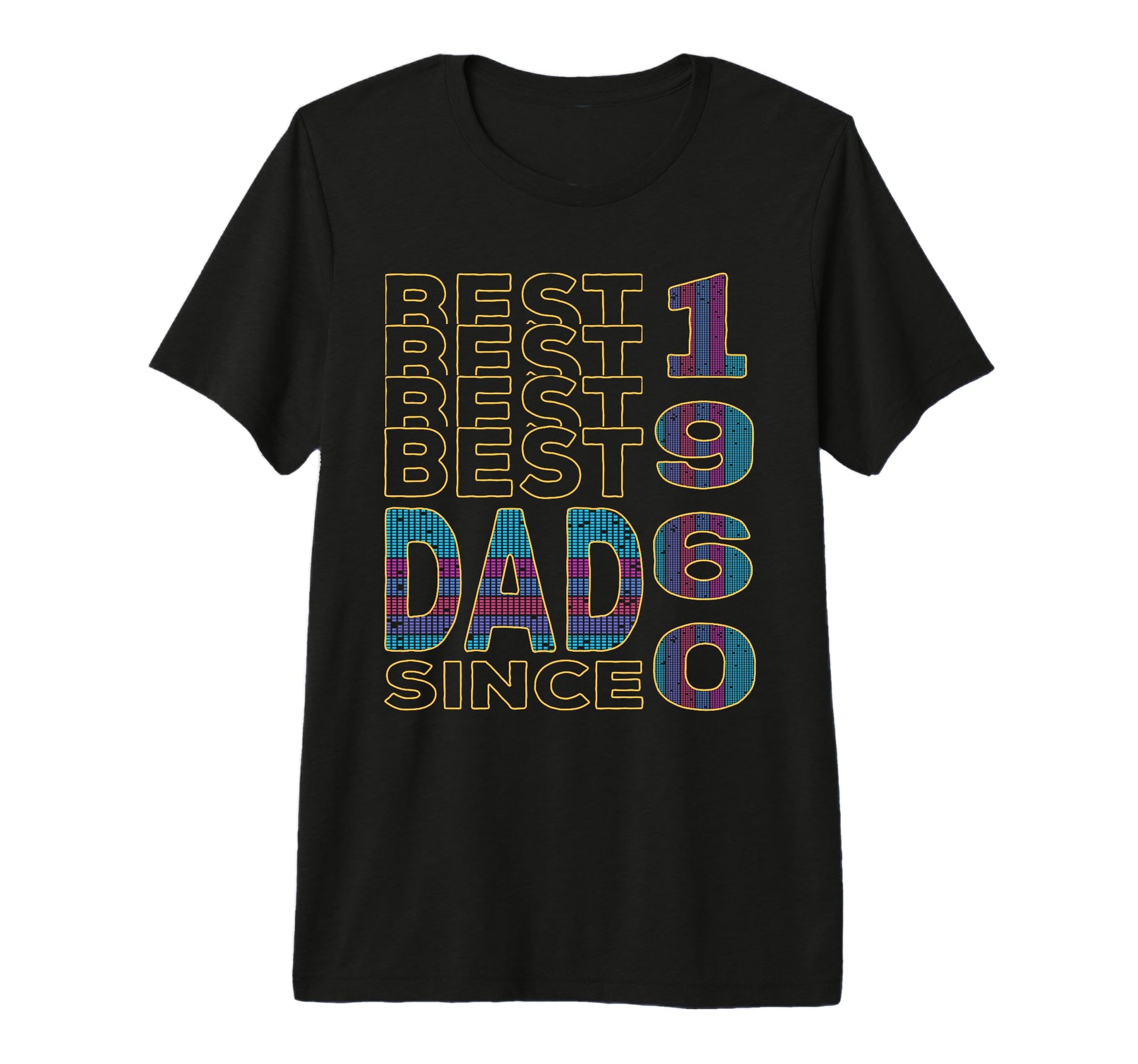 Best Dad World Dad Since 1960 T-Shirt - Streetwear Style for Adults - T-Shirt, Sweatshirt, Hoodie