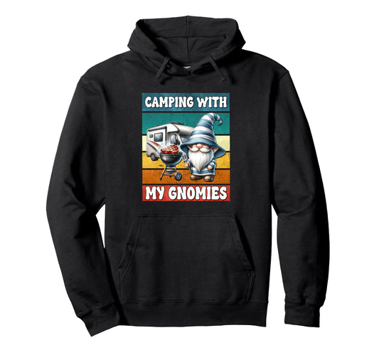 Camper Dad Grilling Gnome Funny Hoodie - Aesthetic Graphic Men Women - T-Shirt, Sweatshirt, Hoodie