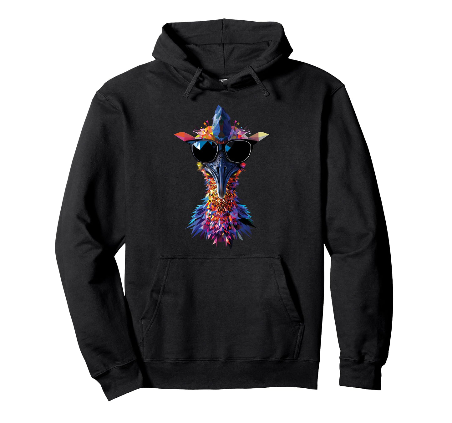 Cassowary Dad Mom Sunglasses Caribou Hoodie - Fun Novelty Design Men Women - T-Shirt, Sweatshirt, Hoodie