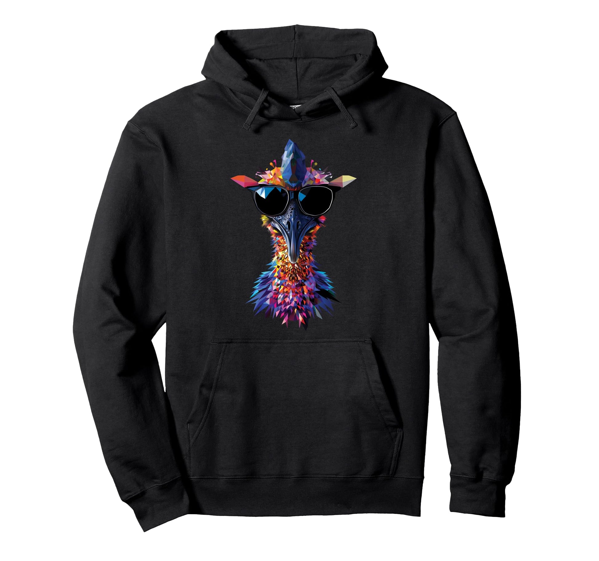 Cassowary Dad Mom Sunglasses Caribou Hoodie - Fun Novelty Design Men Women - T-Shirt, Sweatshirt, Hoodie
