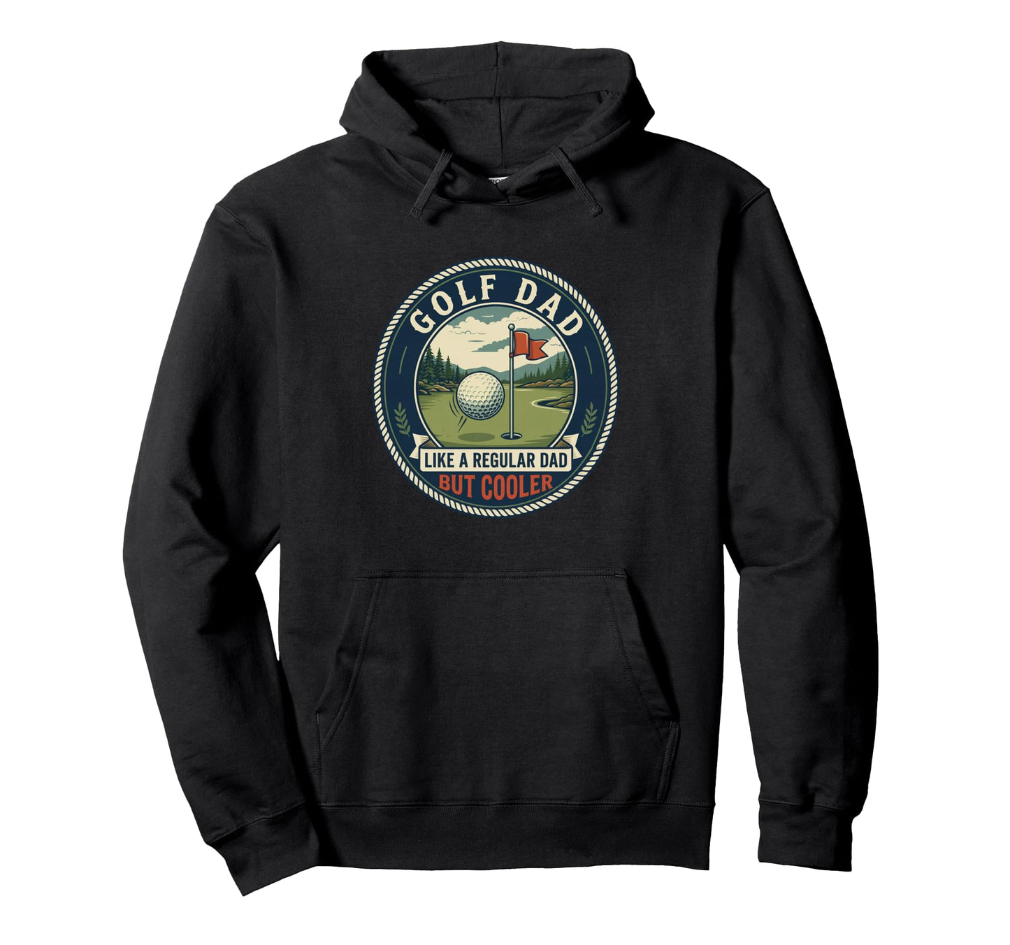 Golf Dad Player Golfer Fairway Swing Hoodie - Fun Novelty Design Unisex - T-Shirt, Sweatshirt, Hoodie