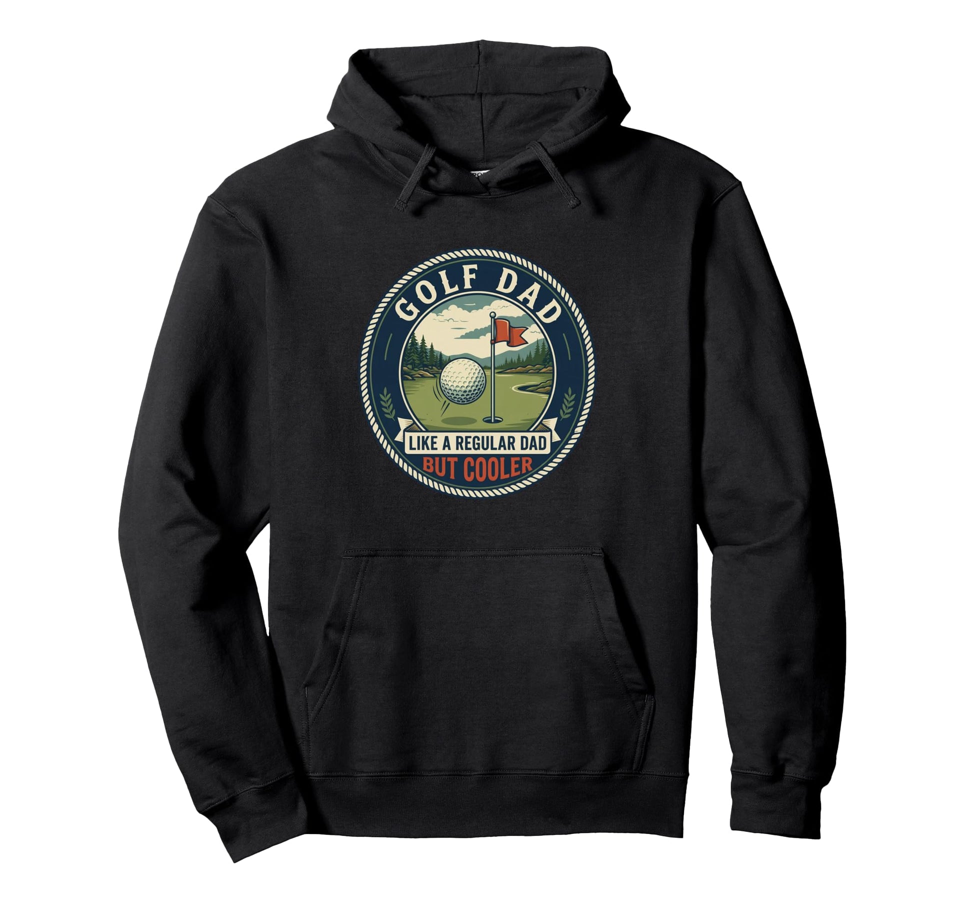 Golf Dad Player Golfer Fairway Swing Hoodie - Fun Novelty Design Unisex - T-Shirt, Sweatshirt, Hoodie