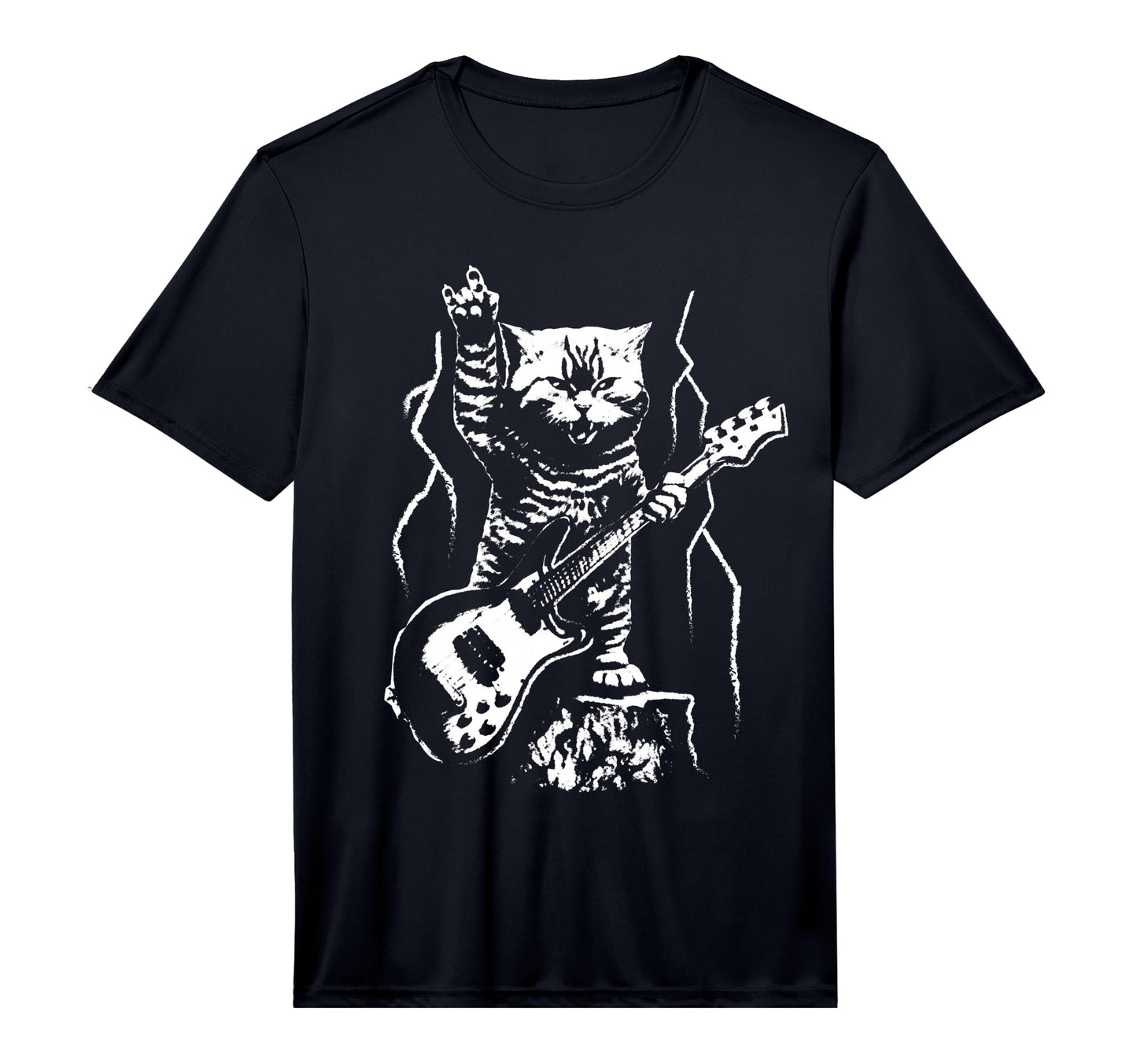 Mens Cat Lover Bass Guitar Player T-Shirt - Aesthetic Graphic Men Women - T-Shirt, Sweatshirt, Hoodie