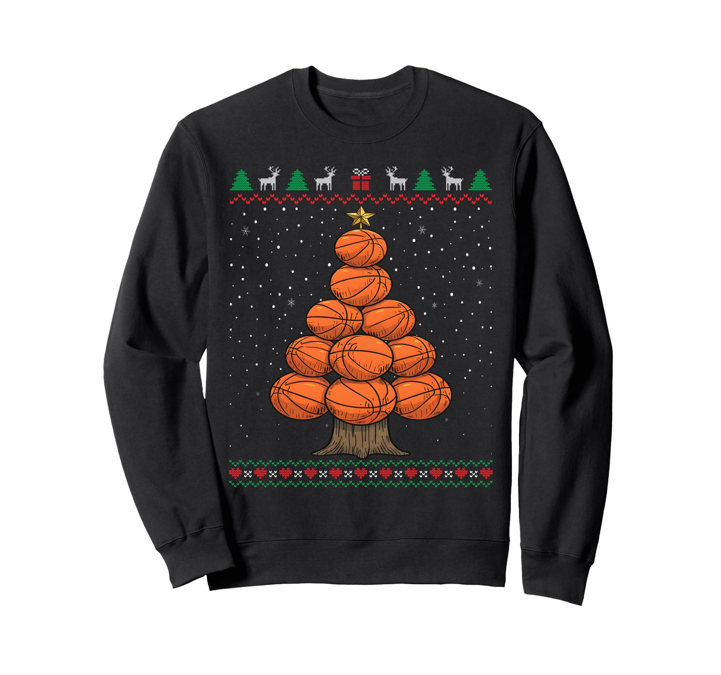 Funny Basketball Tree Ugly Sweatshirt - Casual Everyday Wear Men Women - T-Shirt, Sweatshirt, Hoodie