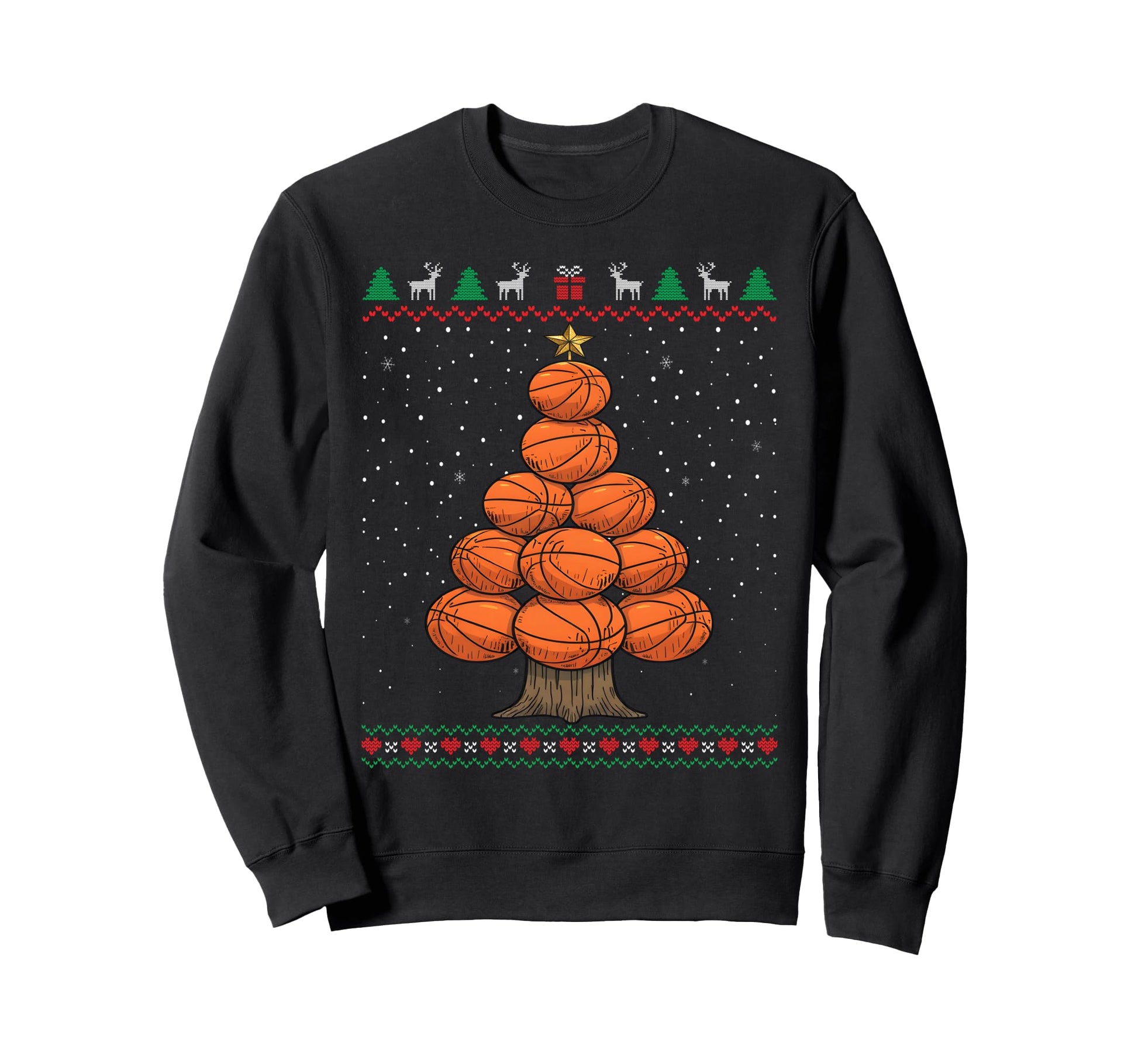 Funny Basketball Tree Ugly Sweatshirt - Casual Everyday Wear Men Women - T-Shirt, Sweatshirt, Hoodie