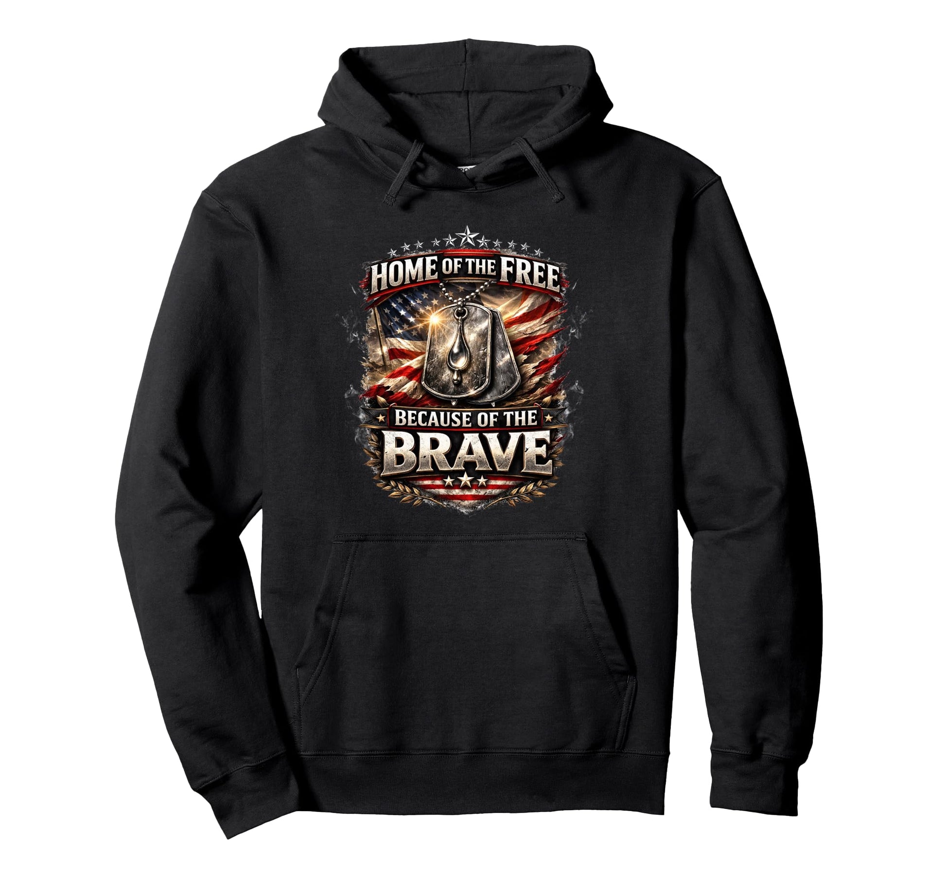 Home Free Because Brave Veteran Hoodie - Novelty Apparel Men Women - T-Shirt, Sweatshirt, Hoodie