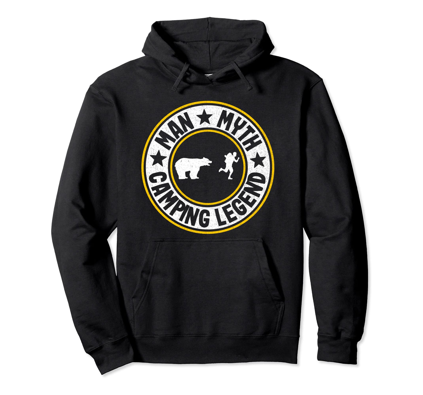 Myth Camping Legend Rv Camper Dad Outdoor Hoodie - Streetwear Style Unisex - T-Shirt, Sweatshirt, Hoodie