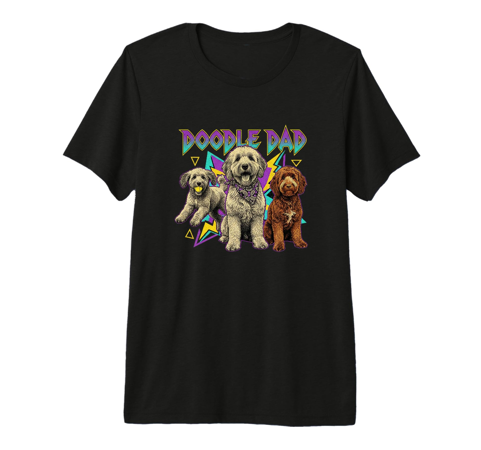 Doodle Dad 90S Goldendoodle Dog T-Shirt - Casual Everyday Wear for Adults - T-Shirt, Sweatshirt, Hoodie