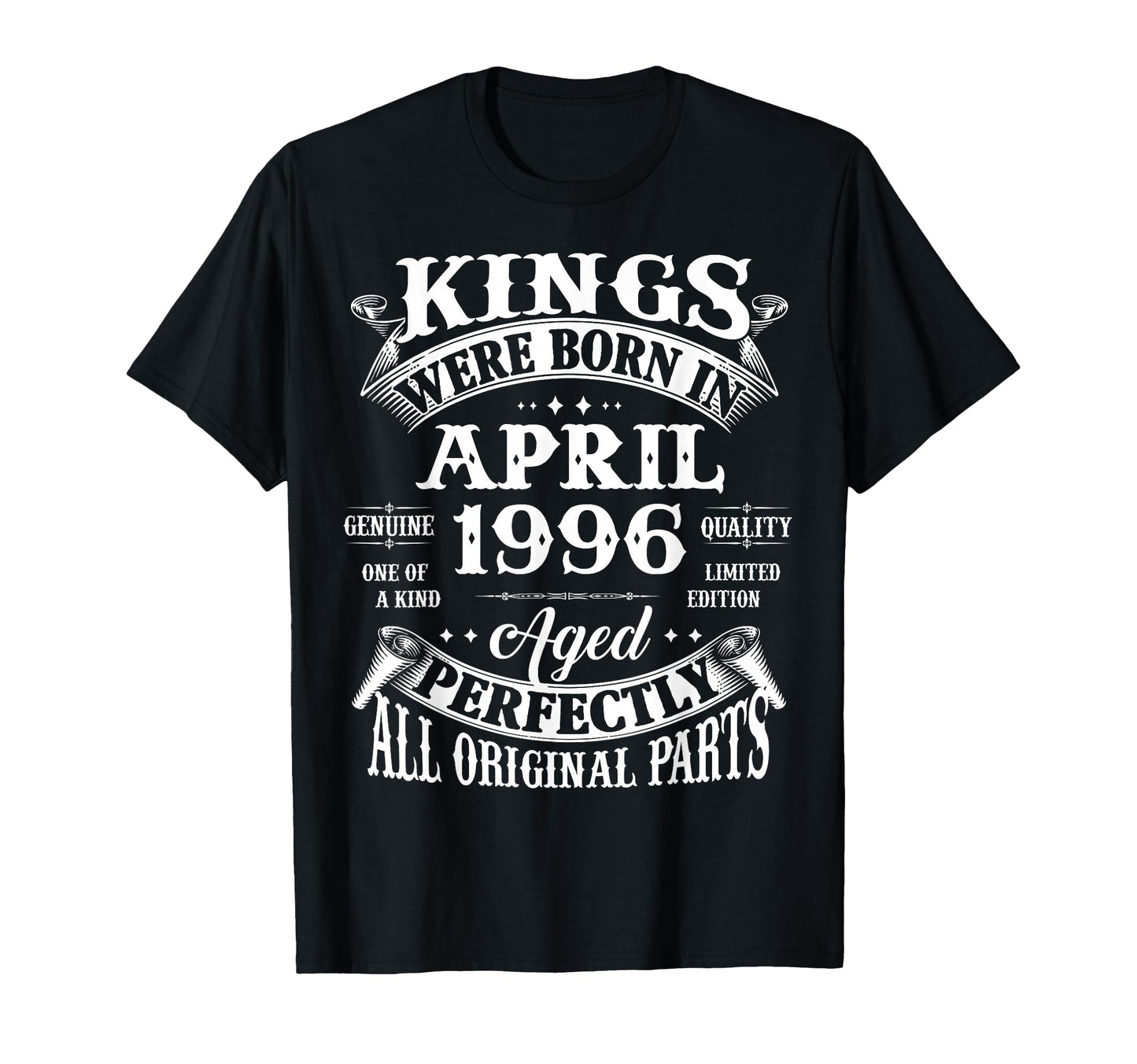 30Th Birthday Gift Kings Born April T-Shirt - Novelty Apparel Men Women - T-Shirt, Sweatshirt, Hoodie