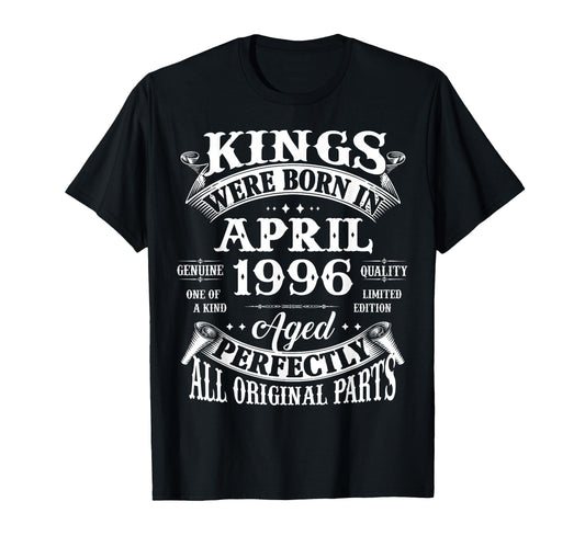 30Th Birthday Gift Kings Born April T-Shirt - Novelty Apparel Men Women - T-Shirt, Sweatshirt, Hoodie