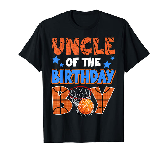 Basketball Uncle Birthday Family T-Shirt - Fun Novelty Design Unisex - T-Shirt, Sweatshirt, Hoodie