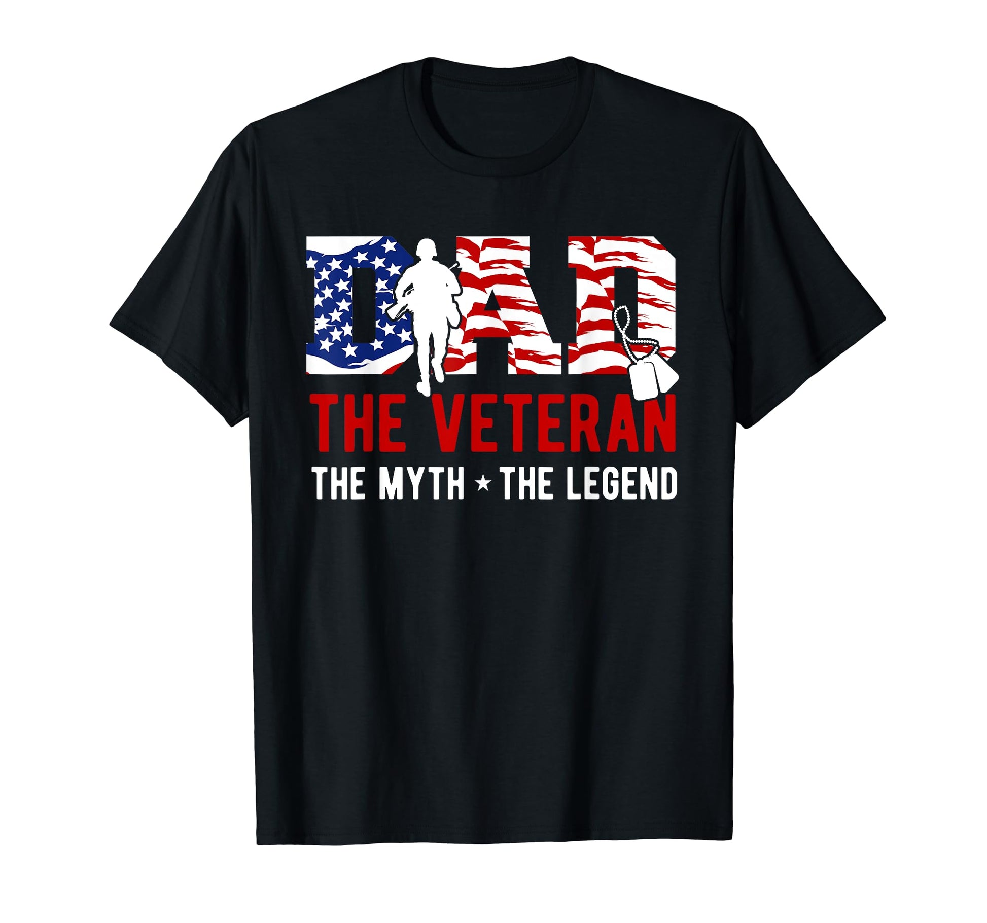 American Veteran Grandpa Dad Veteran T-Shirt - Unique Graphic Men Women - T-Shirt, Sweatshirt, Hoodie