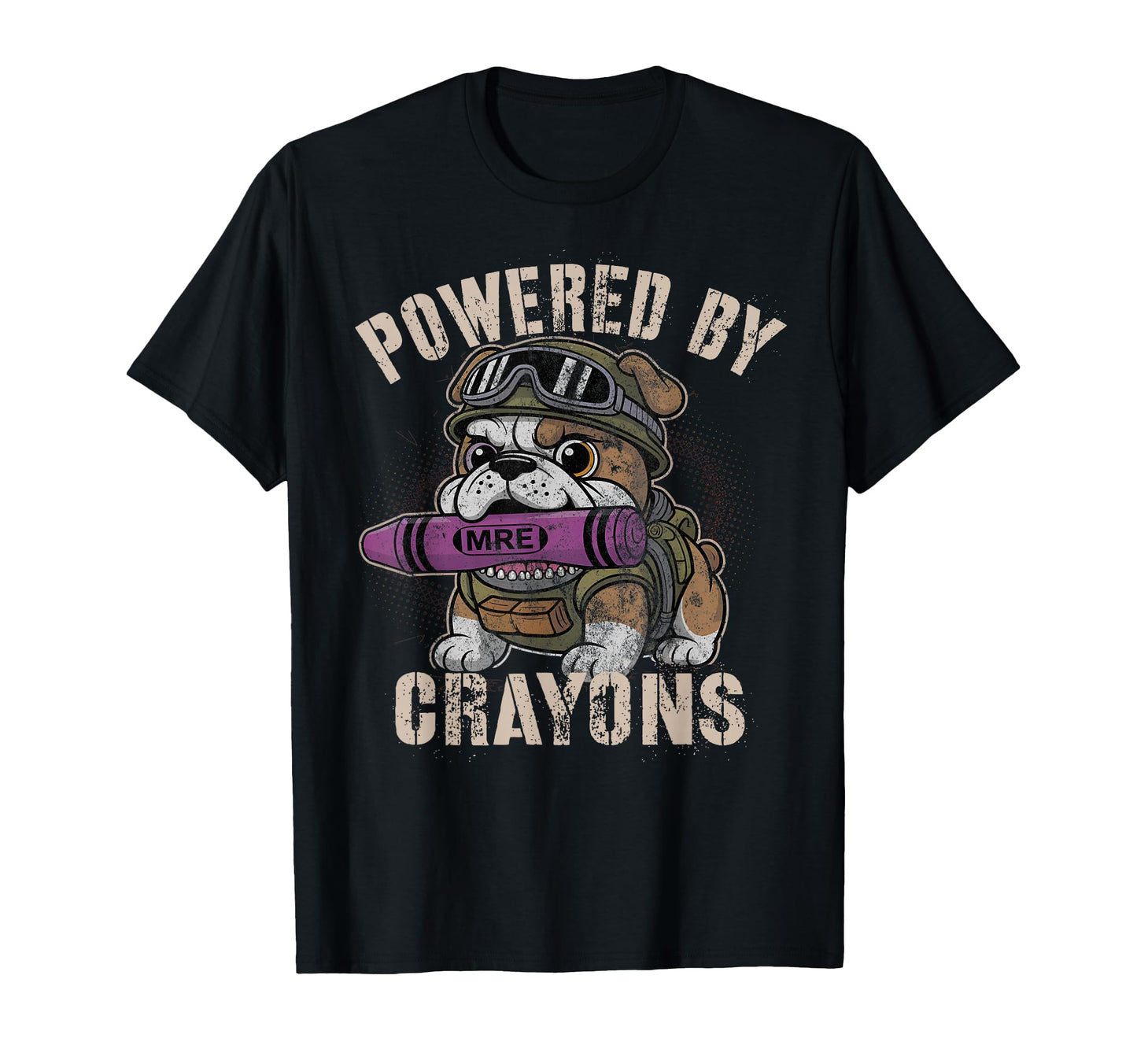 Kawaii Powered Crayons Officer Boot T-Shirt - Novelty Apparel for Adults - T-Shirt, Sweatshirt, Hoodie