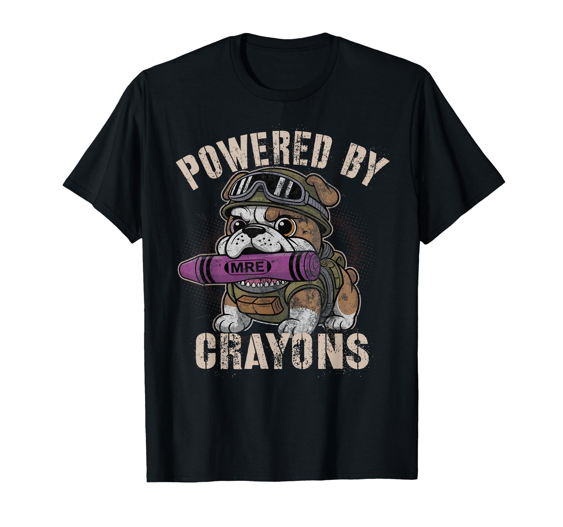 Kawaii Powered Crayons Officer Boot T-Shirt - Novelty Apparel for Adults - T-Shirt, Sweatshirt, Hoodie