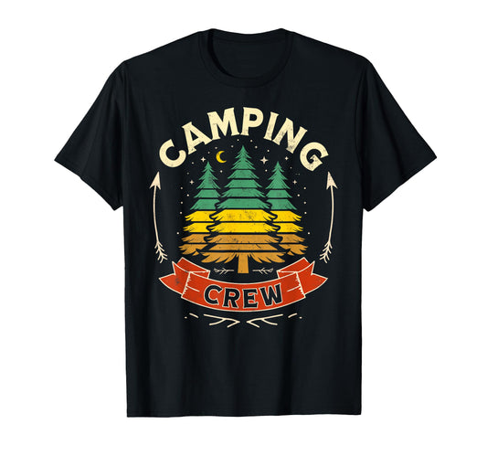 Camping Crew Group Matching Funny T-Shirt - Aesthetic Graphic Men Women - T-Shirt, Sweatshirt, Hoodie