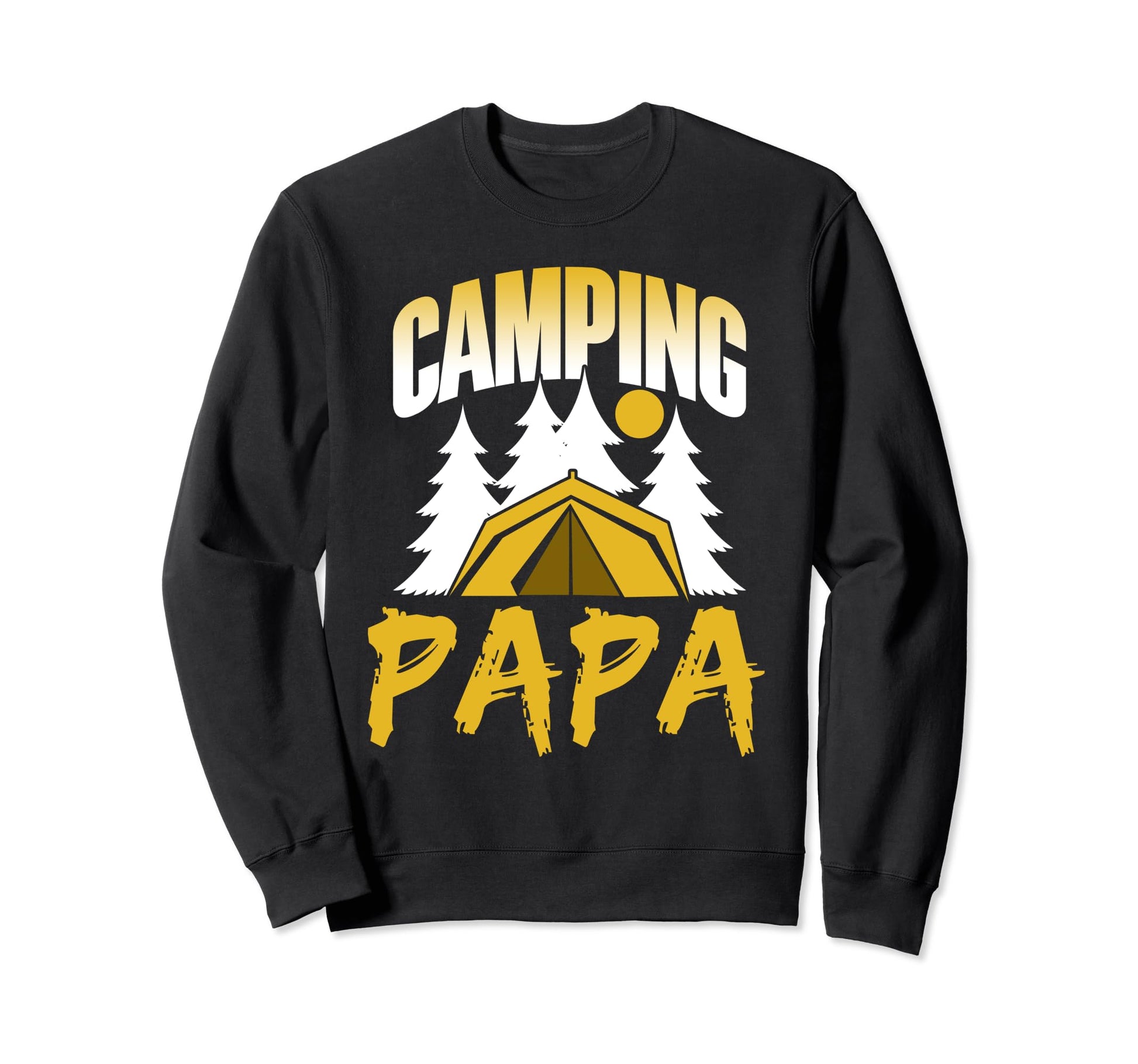 Camping Papa Camp Campfire Camper Sweatshirt - Trendy Graphic Unisex - T-Shirt, Sweatshirt, Hoodie