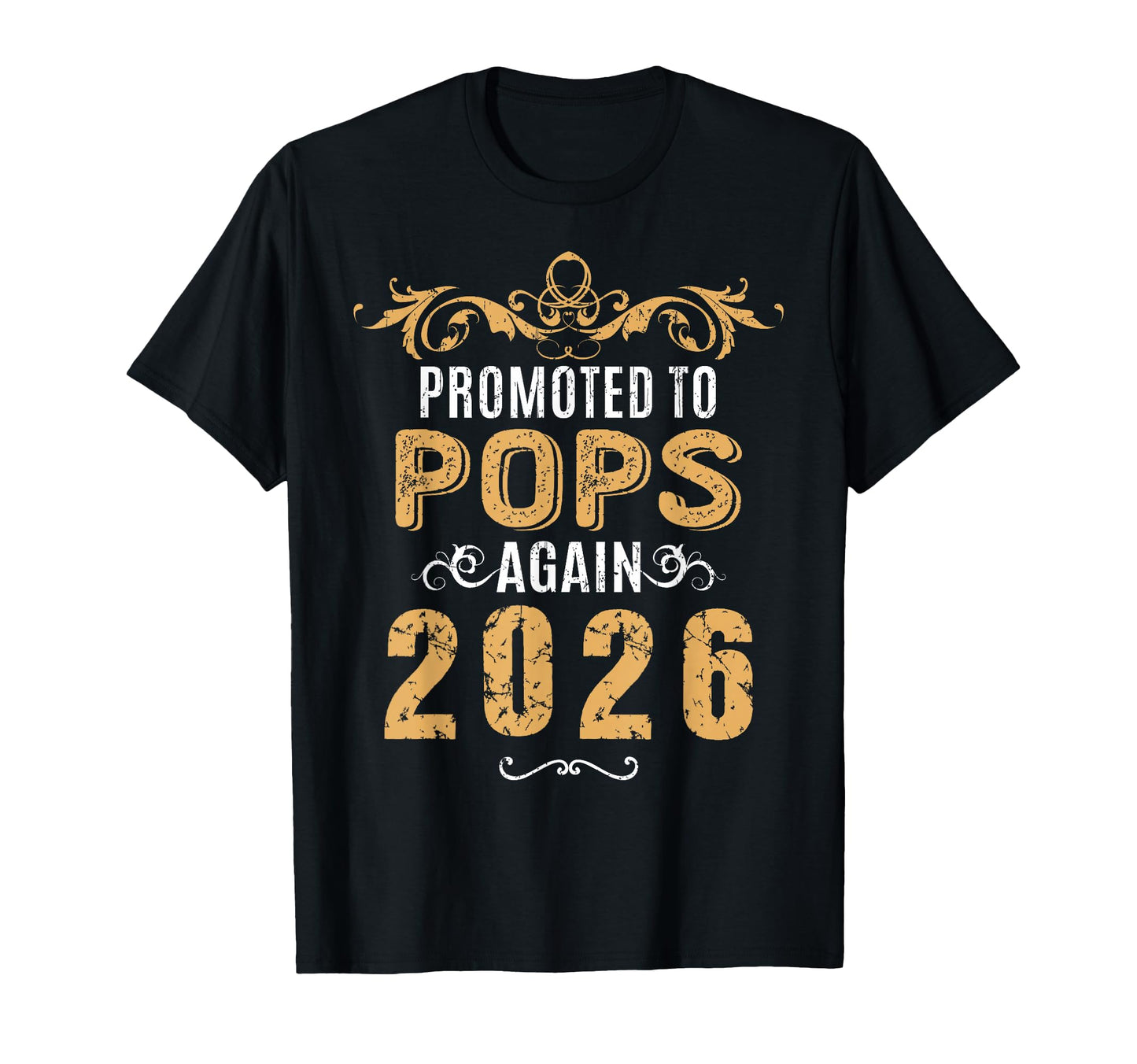 Promoted To Pops Again 2026 Grandpa 2Nd T-Shirt - Novelty Apparel Unisex - T-Shirt, Sweatshirt, Hoodie
