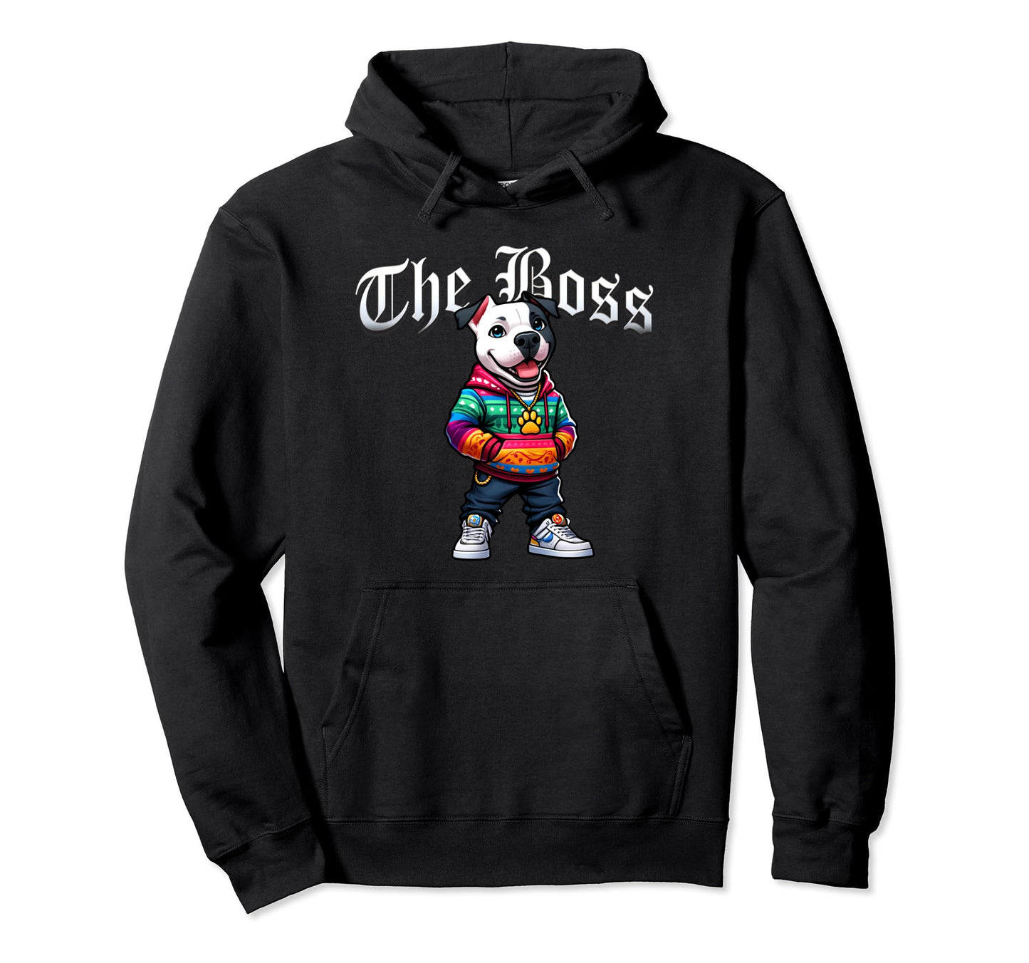 Dogo Argentino Dog Boss Jacket Outfit Dog Hoodie - Graphic Print Men Women - T-Shirt, Sweatshirt, Hoodie