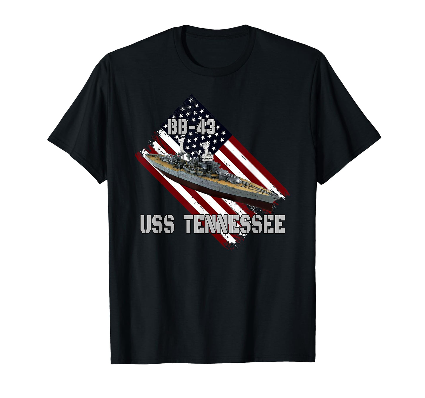 Battleship Uss Tennessee Bb 43 Combat T-Shirt - Graphic Print Men Women - T-Shirt, Sweatshirt, Hoodie