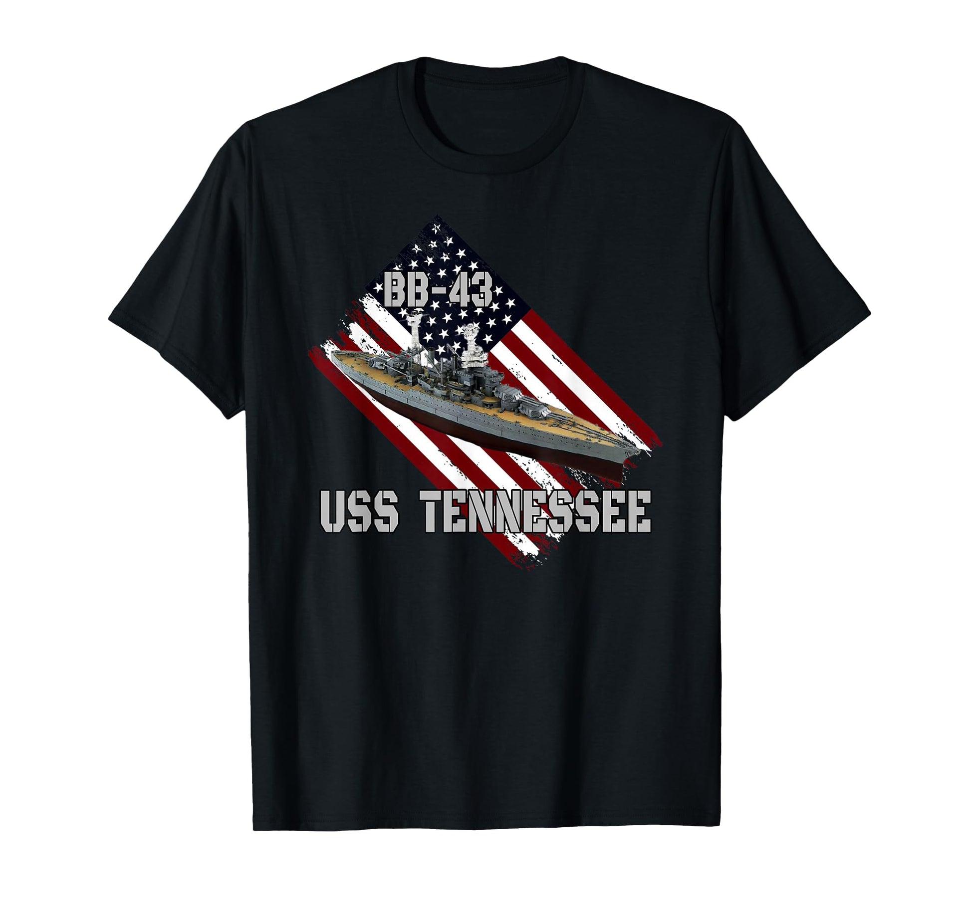 Battleship Uss Tennessee Bb 43 Combat T-Shirt - Graphic Print Men Women - T-Shirt, Sweatshirt, Hoodie