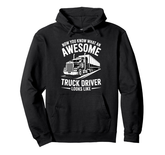 Best Truck Driver Art Dad Trucking Hoodie - Aesthetic Graphic Men Women - T-Shirt, Sweatshirt, Hoodie