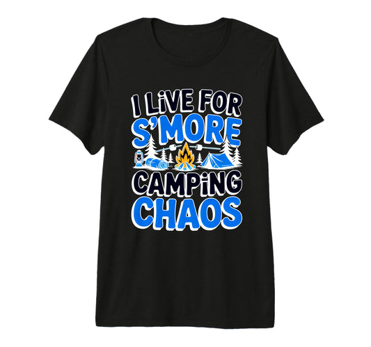 Camping Mom Dad Live Smore Camping T-Shirt - Aesthetic Graphic Unisex - T-Shirt, Sweatshirt, Hoodie