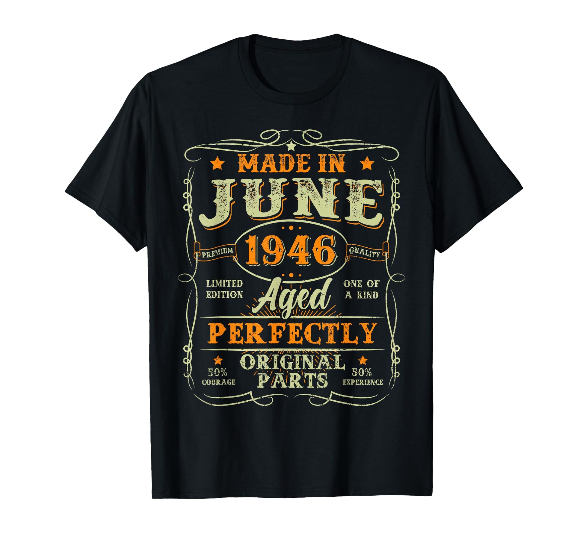80 Years Old Made June 1946 80Th T-Shirt - Novelty Apparel for Adults - T-Shirt, Sweatshirt, Hoodie
